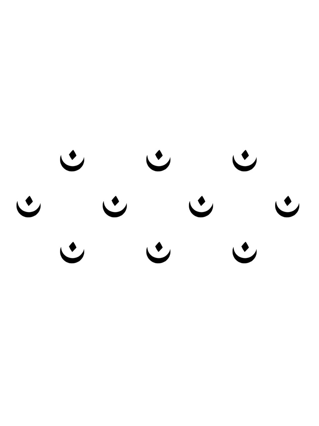 

Comet Busters Black Traditional Designer Bindis