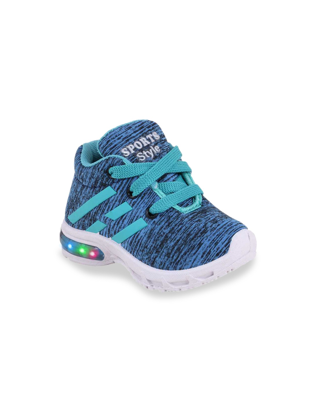 

Smartots Unisex Kids Blue Walking Non-Marking LED Lights Shoes