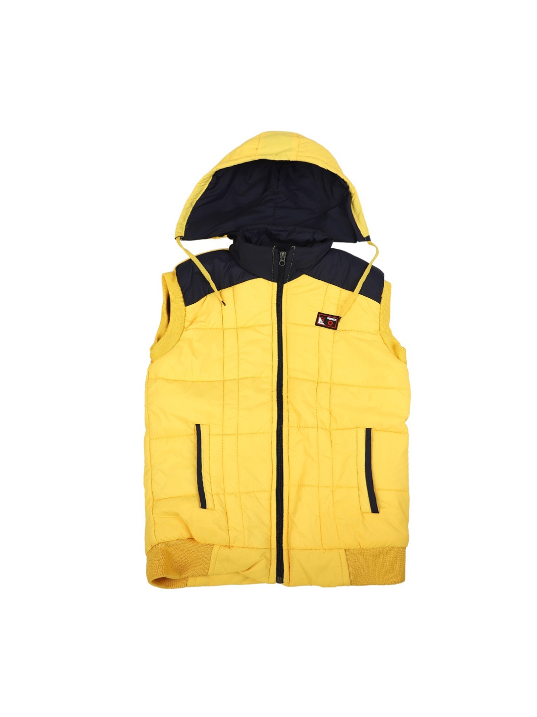 

V-Mart Boys Yellow Checked Lightweight Longline Padded Jacket