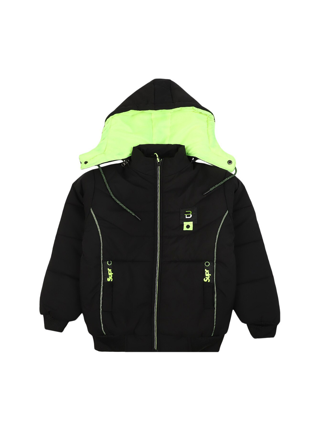 

V-Mart Boys Black Lightweight Hooded Bomber Jacket