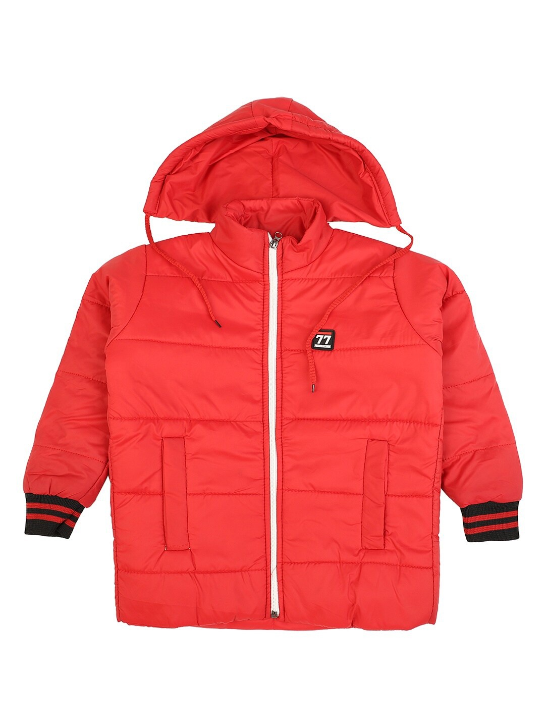 

V-Mart Boys Red Lightweight Hooded Puffer Jacket