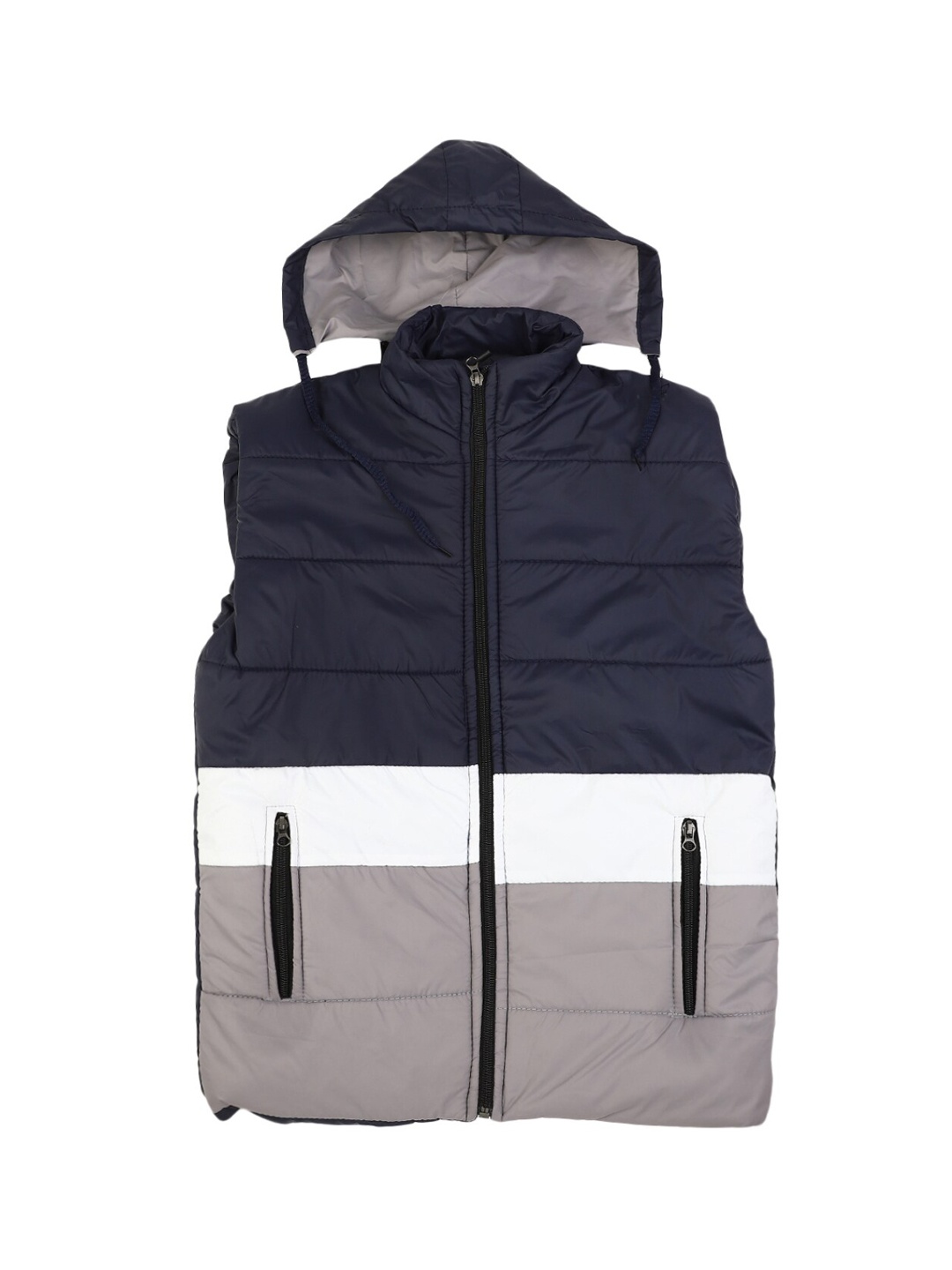 

V-Mart Boys Navy Blue Colourblocked Lightweight Puffer Jacket