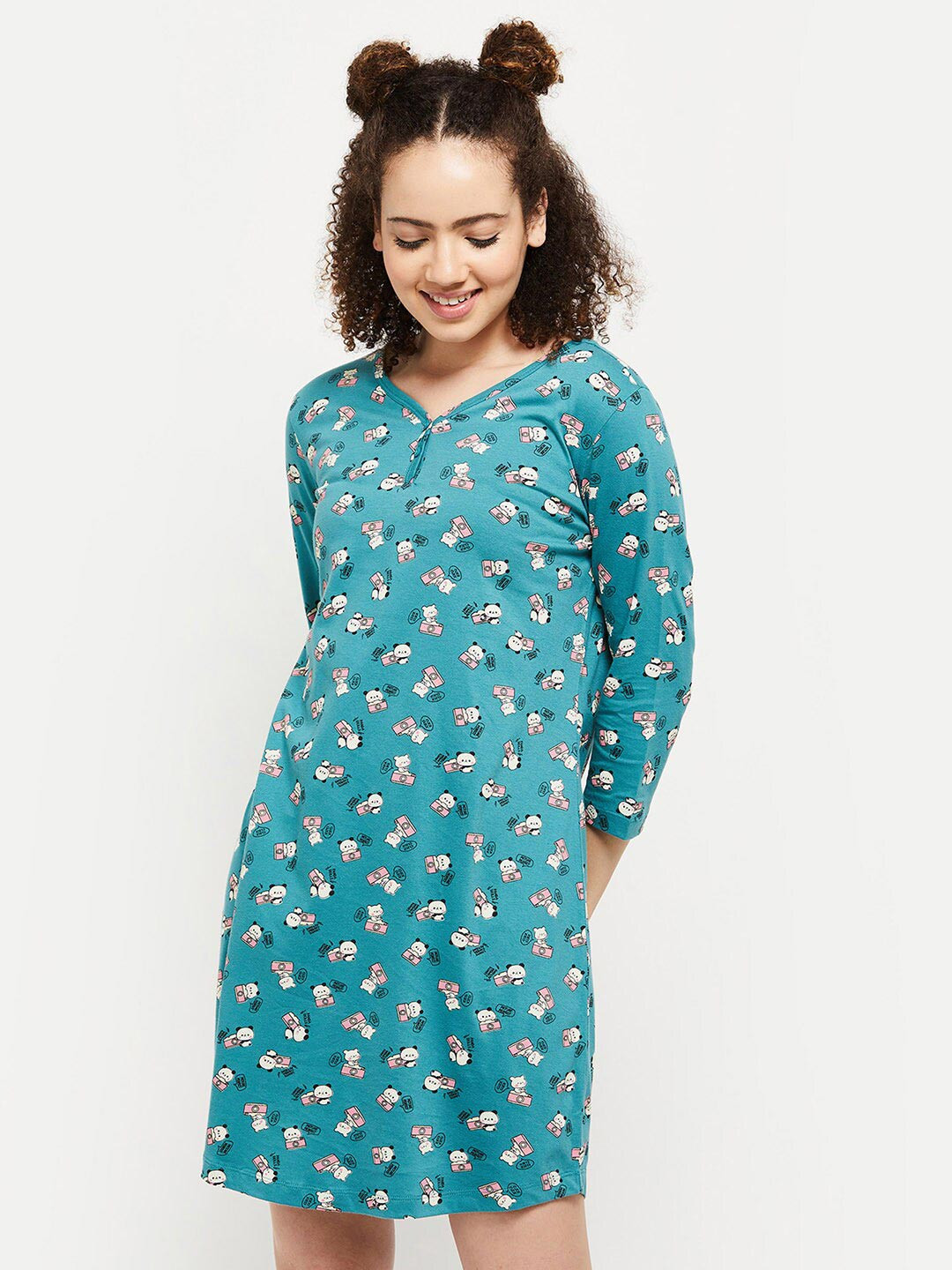 

Max Green Printed Pure Cotton Nightdress