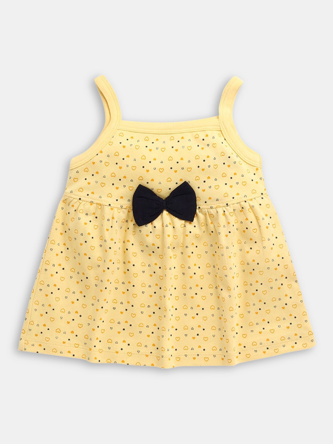 

Hopscotch Sleeveless All-Over Print Casual Dress, Yellow