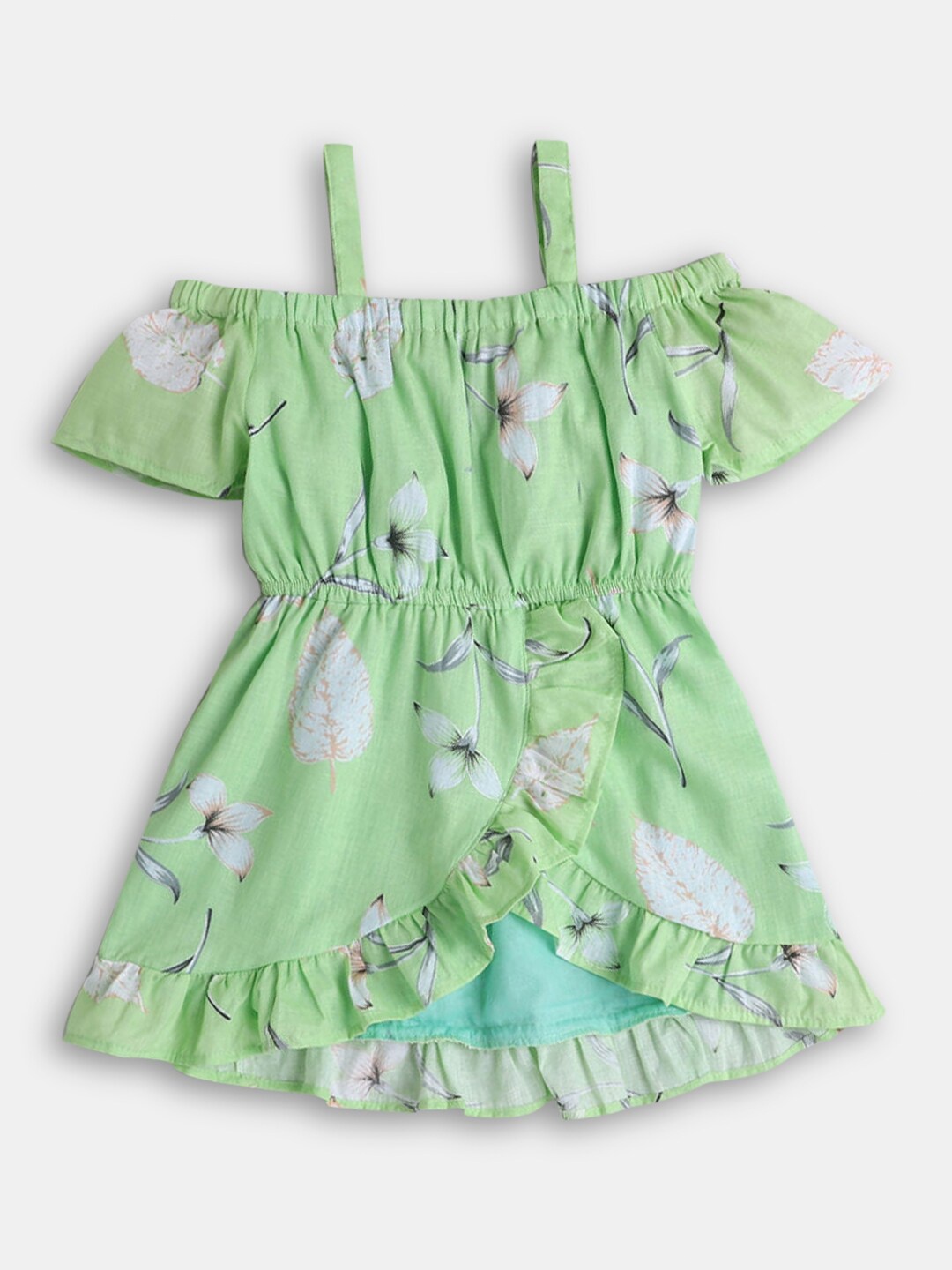 

Hopscotch Green Floral Dress