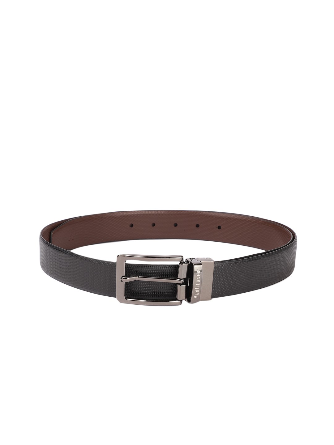 

Van Heusen Men Black Leather Belt