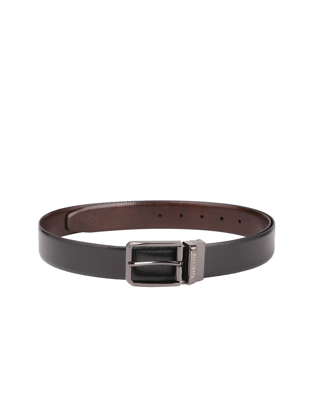 

Van Heusen Men Black Leather Belt