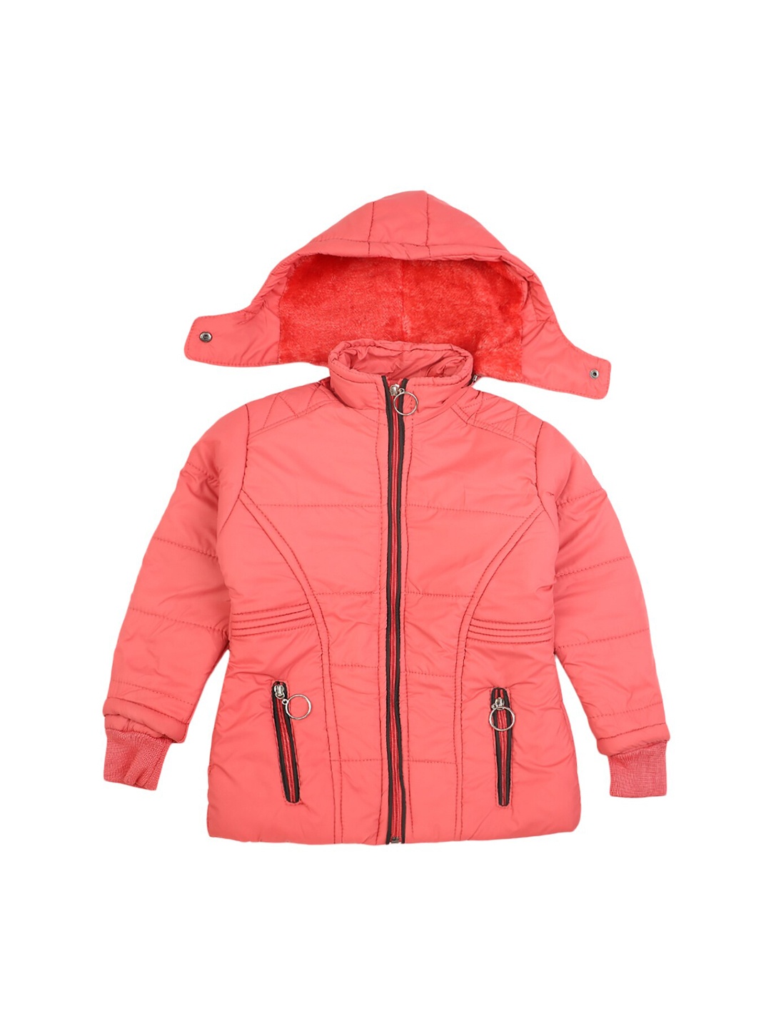 

V-Mart Girls Coral Hooded Lightweight Padded Jacket