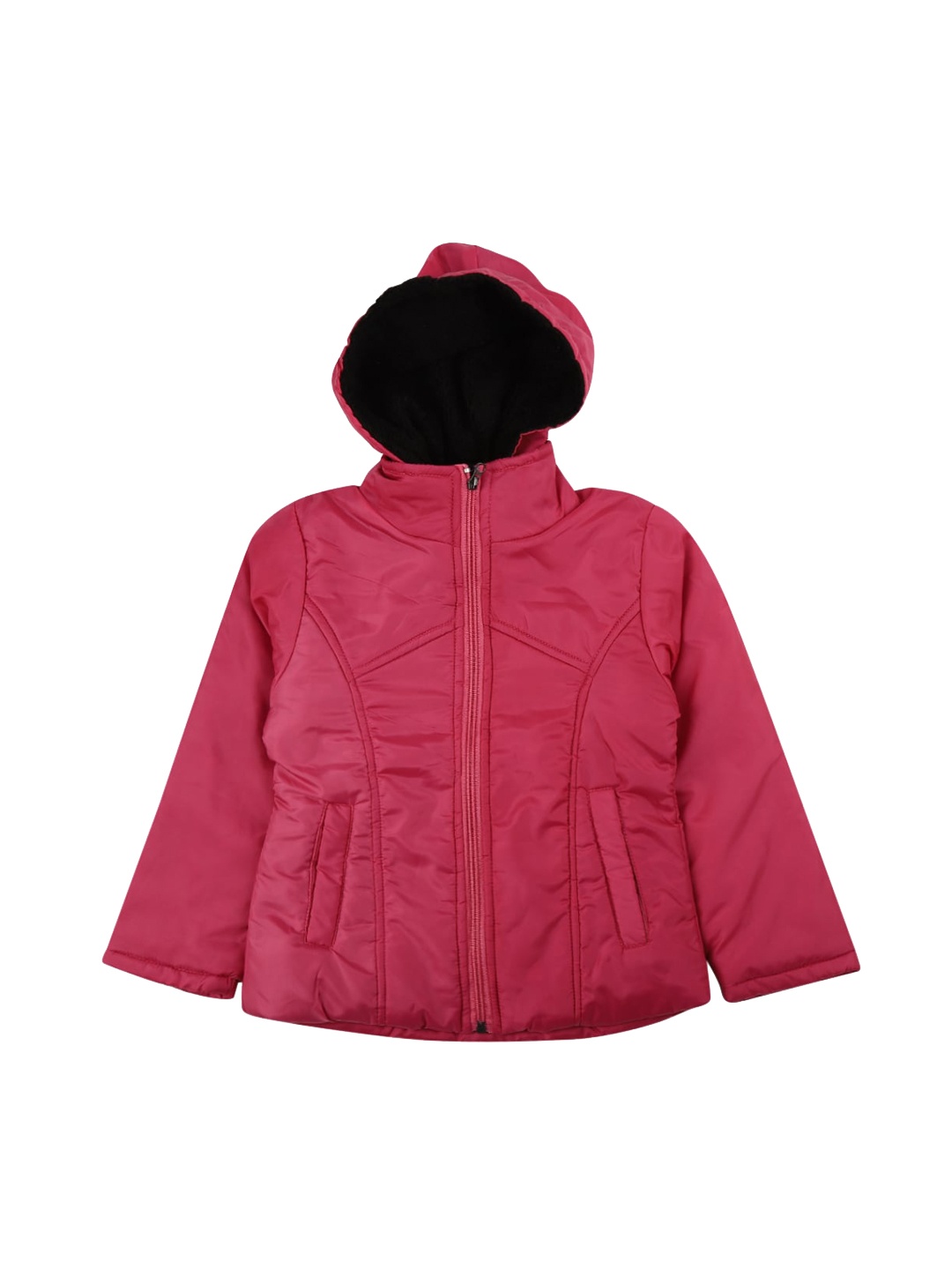 

V-Mart Girls Red Lightweight Longline Quilted Jacket