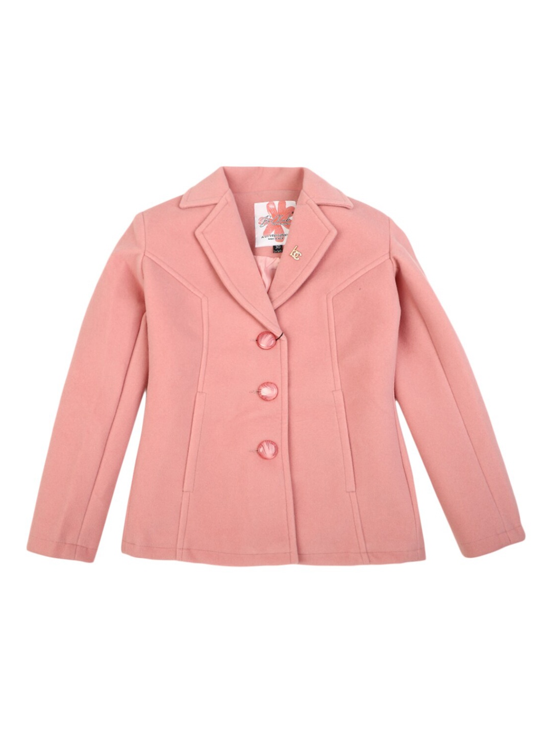 

V-Mart Girls Pink Lightweight Longline Tailored Jacket