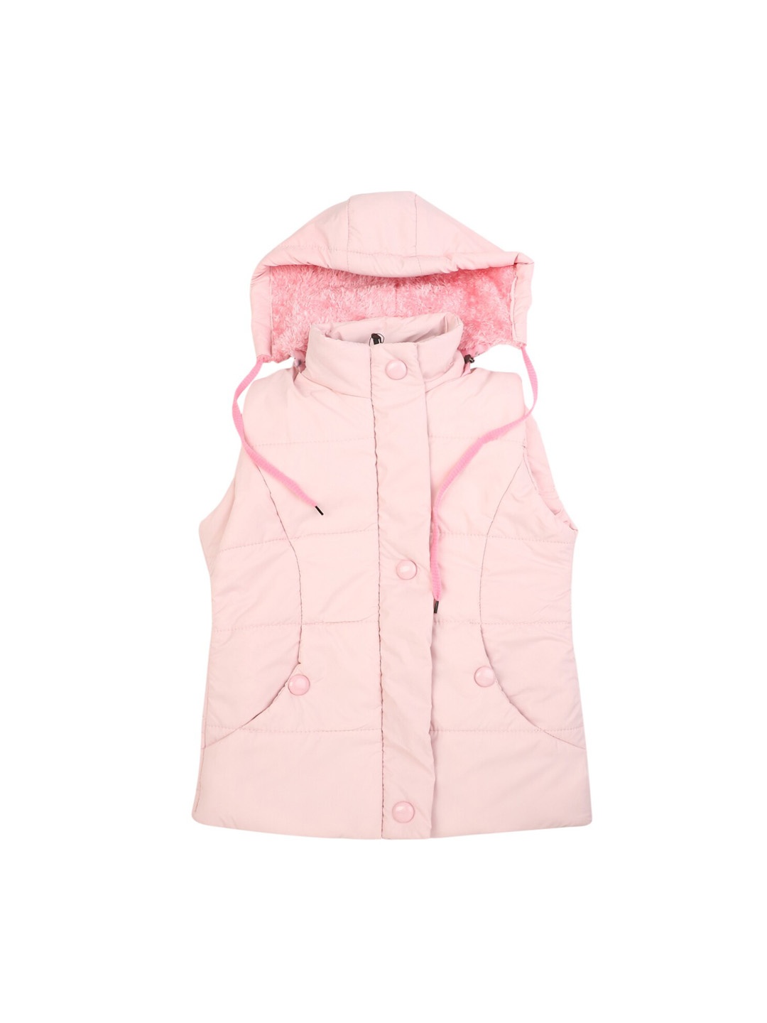 

V-Mart Girls Pink Lightweight Longline Padded Jacket