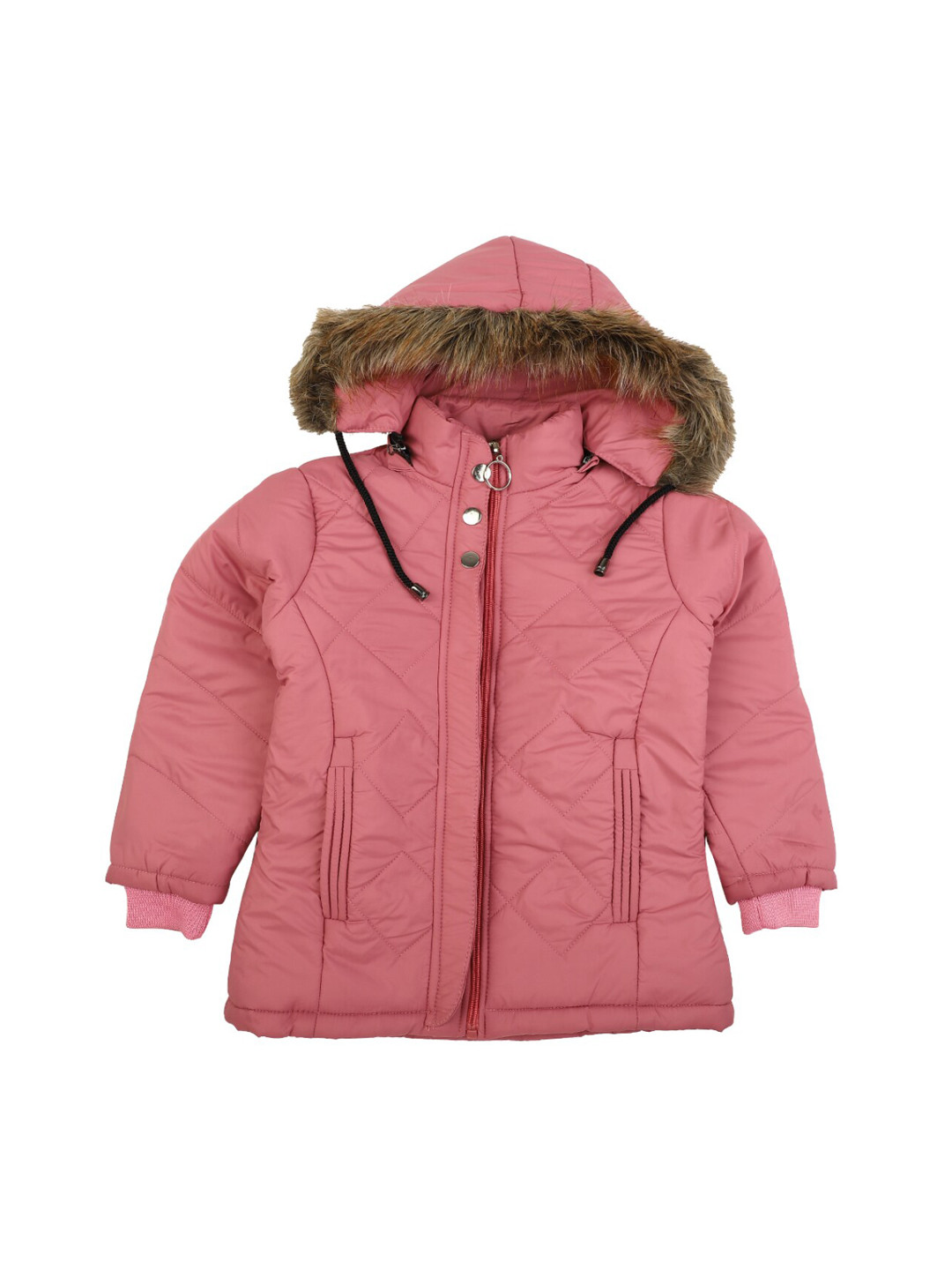 

V-Mart Girls Pink Lightweight Longline Parka Jacket