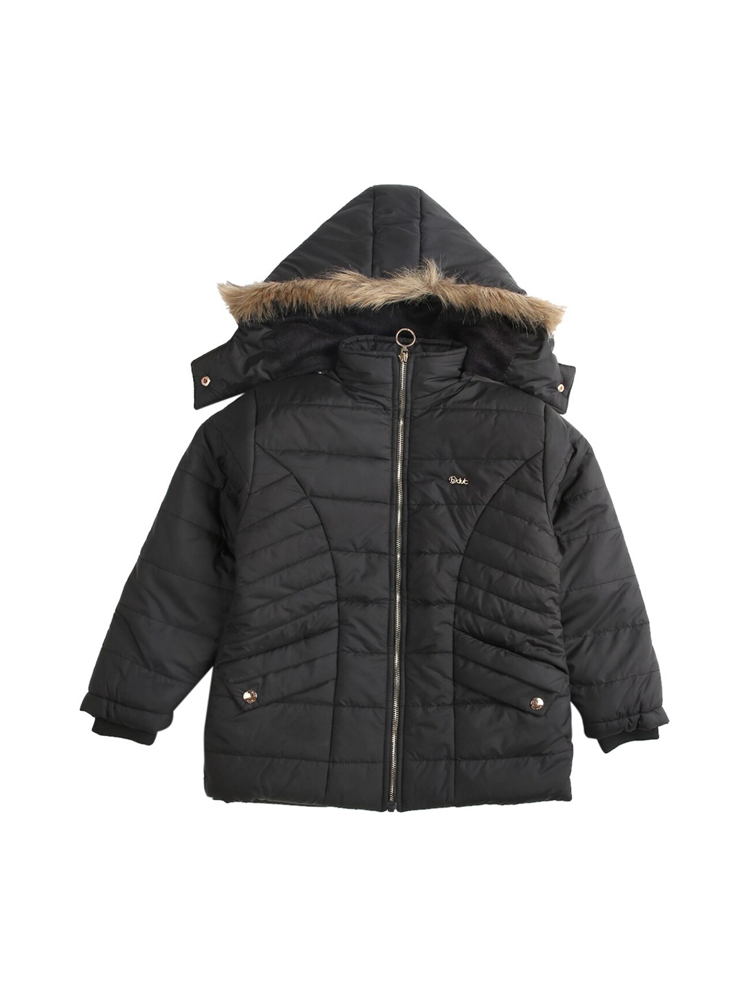 

V-Mart Girls Black Lightweight Parka Jacket
