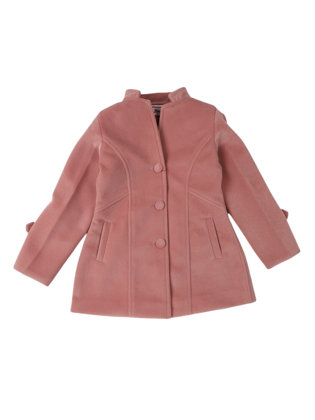 

V-Mart Girls Peach-Coloured Lightweight Longline Tailored Jacket