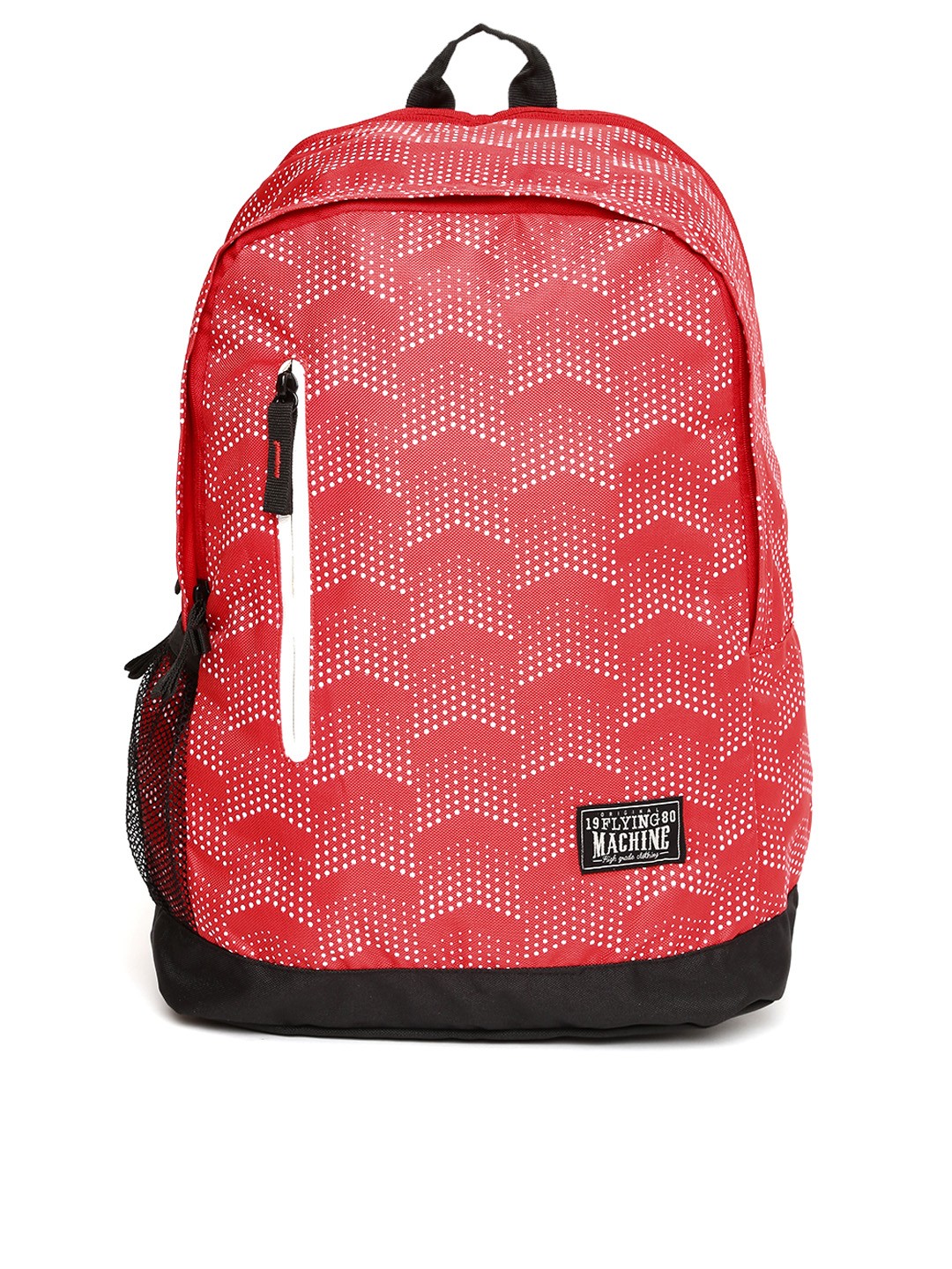 

Flying Machine Men Red Graphic Print Backpack
