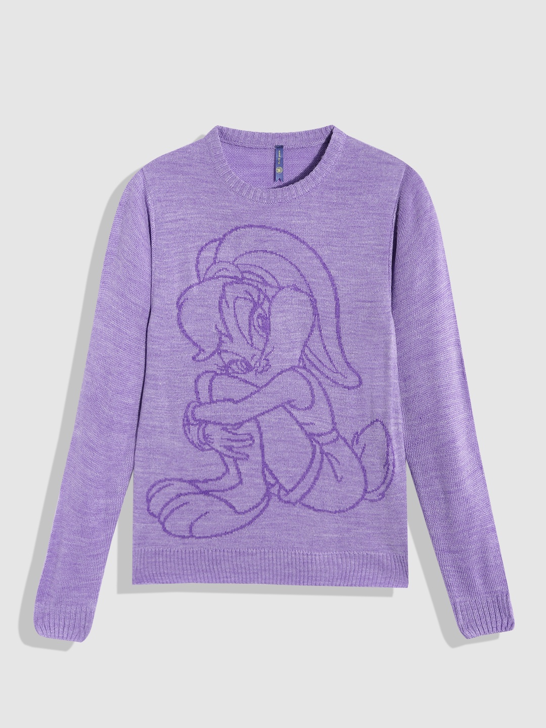 

YK Girls Lavender Looney Tunes Lola Bunny Print Pullover