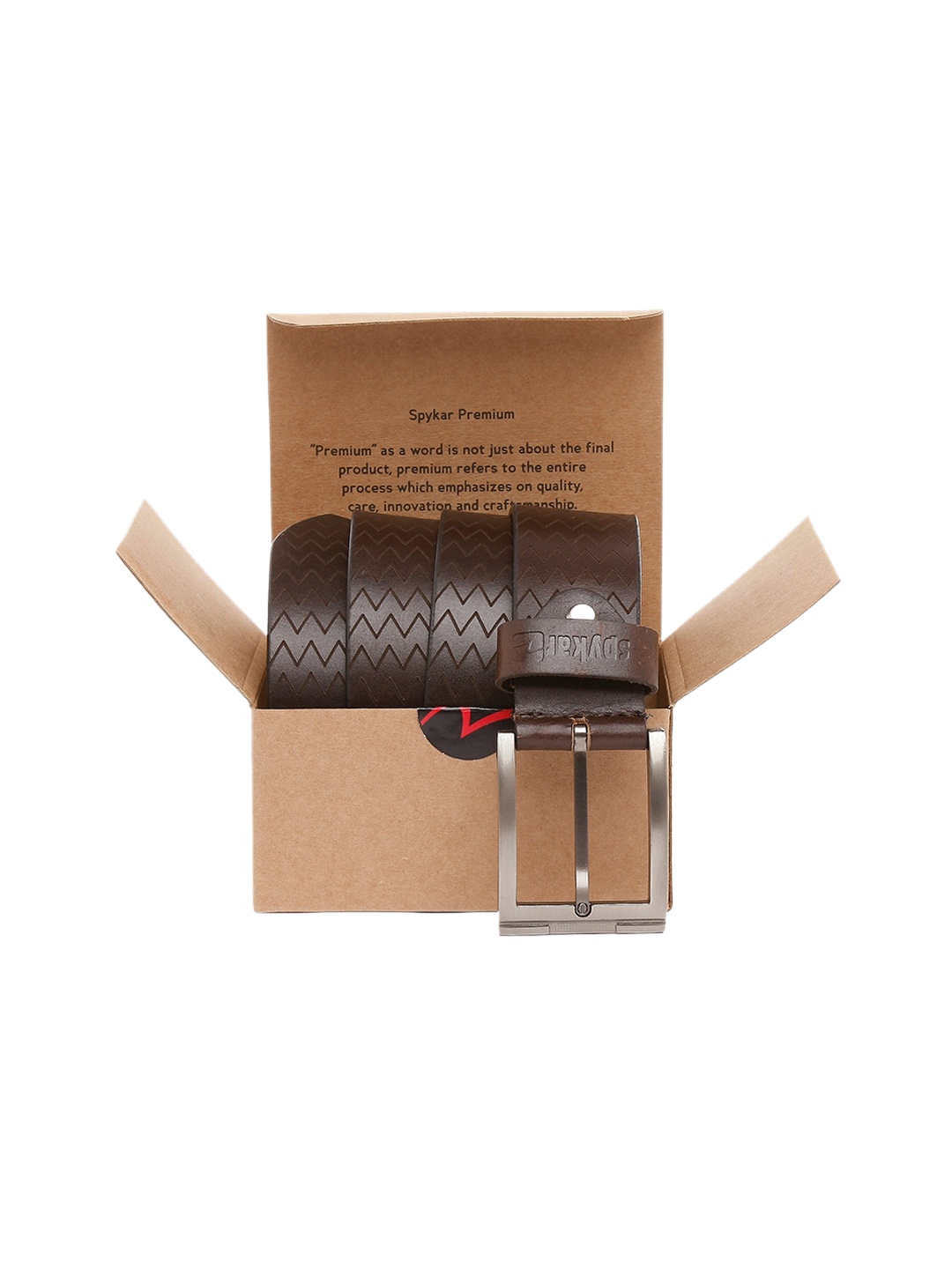 

SPYKAR Men Brown Leather Belts