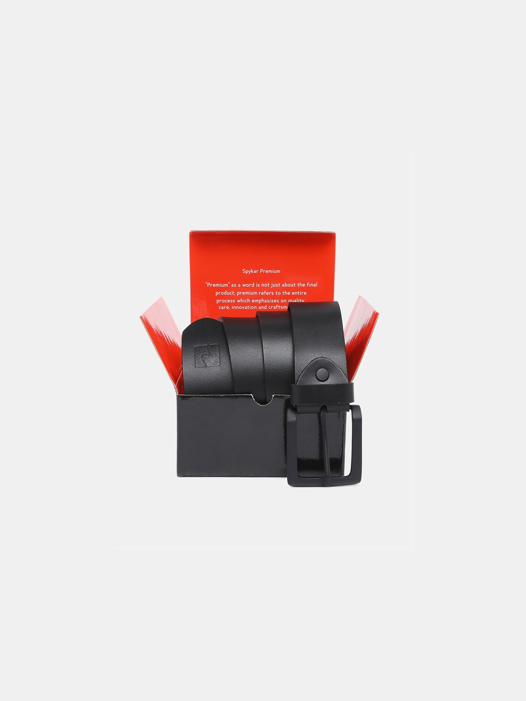 

SPYKAR Men Black Leather Belts