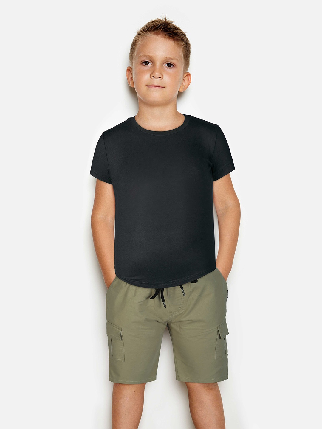 

Gini and Jony Boys Khaki Cargo Drawstring Shorts