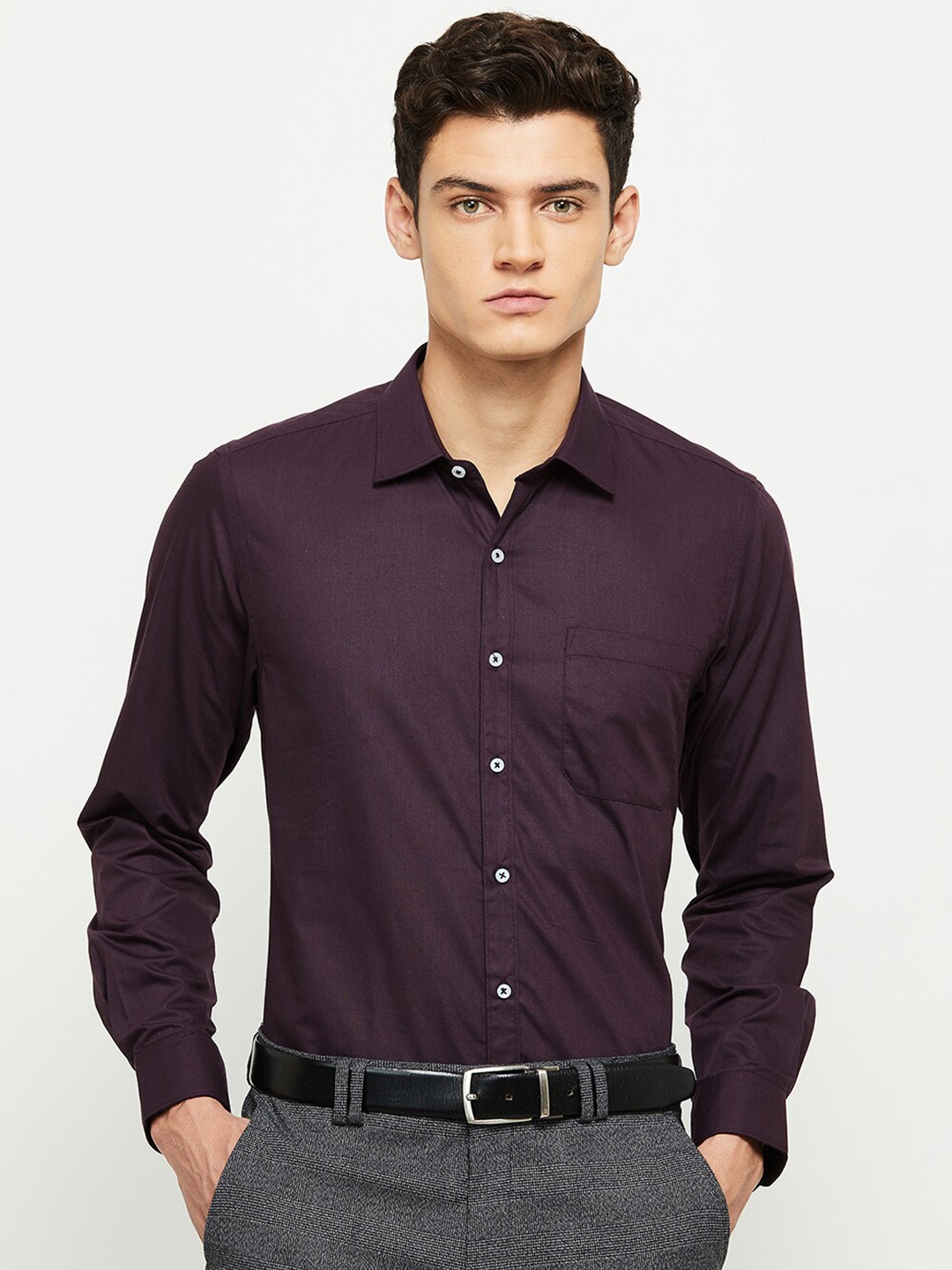 

Max Men Purple Casual Shirt