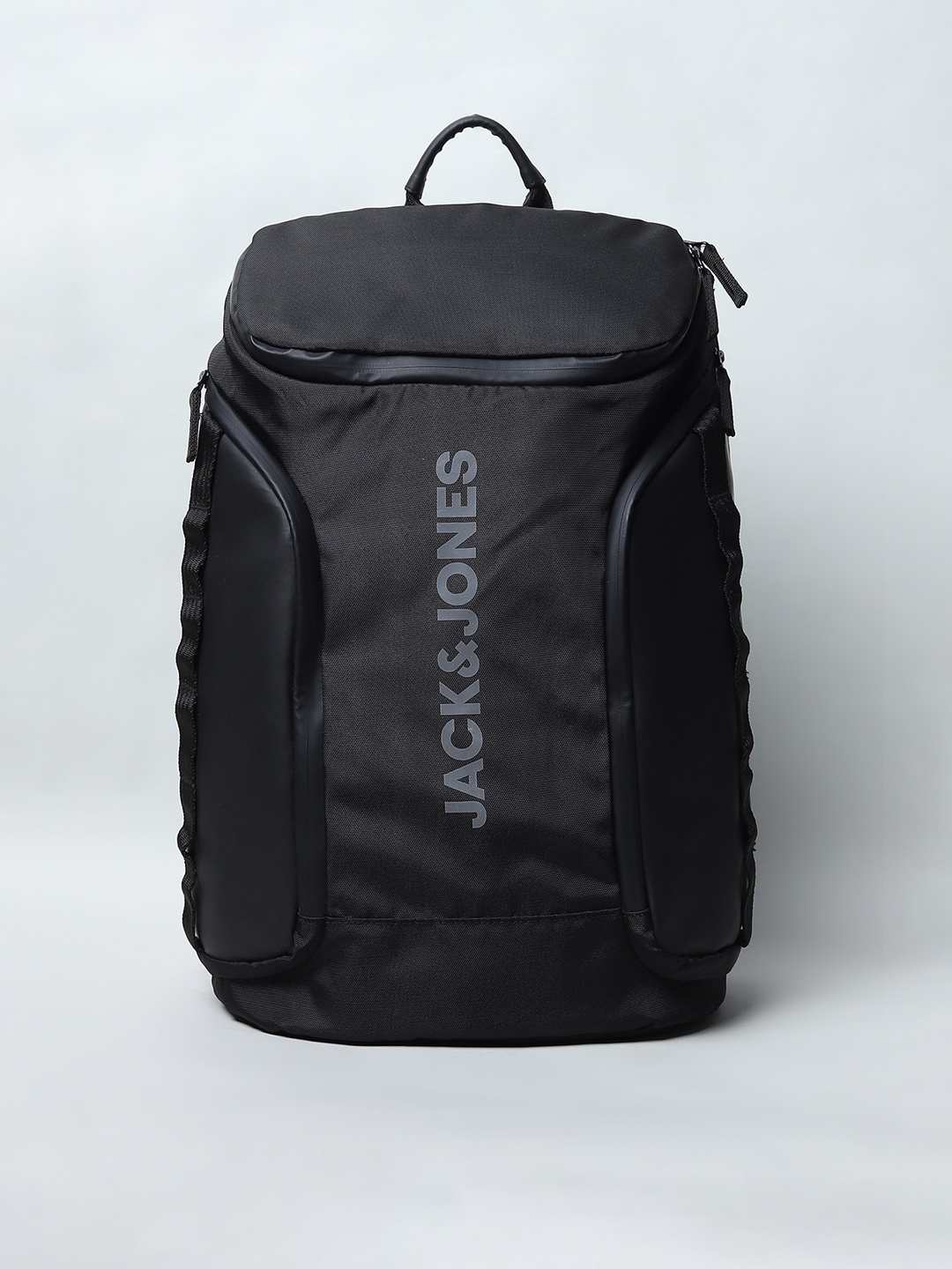 

Jack & Jones Men Black Typography Backpack