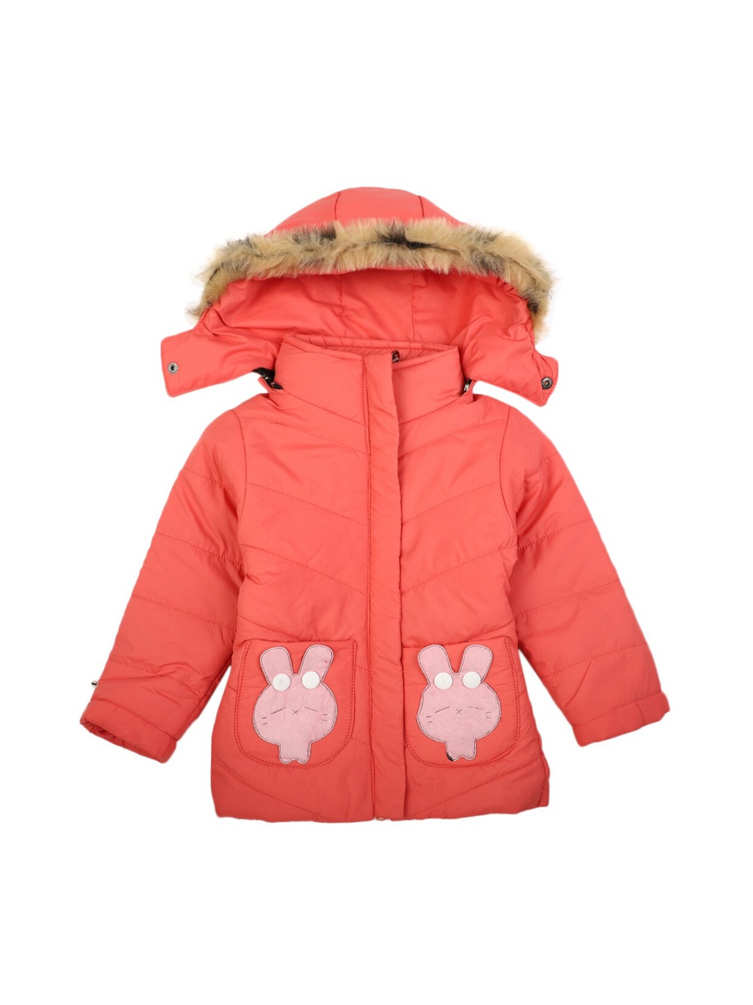 

V-Mart Unisex Kids Pink Lightweight Parka Jacket