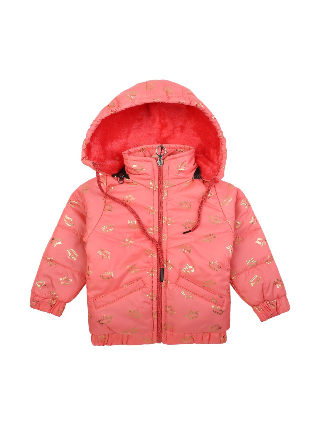 

V-Mart Kids Peach & Gold Lightweight Padded Jacket