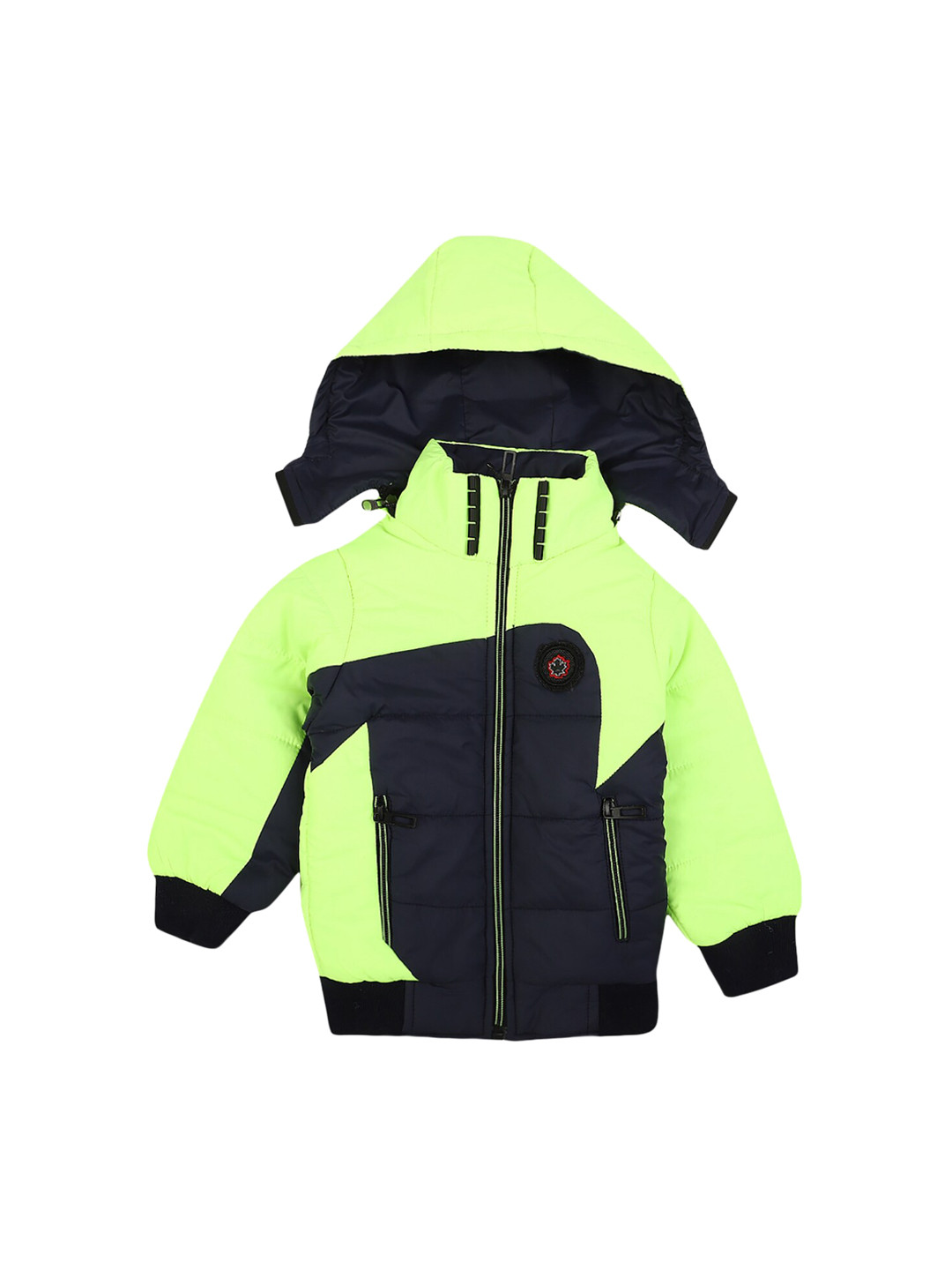 

V-Mart Unisex Kids Navy Blue Colourblocked Lightweight Padded Jacket