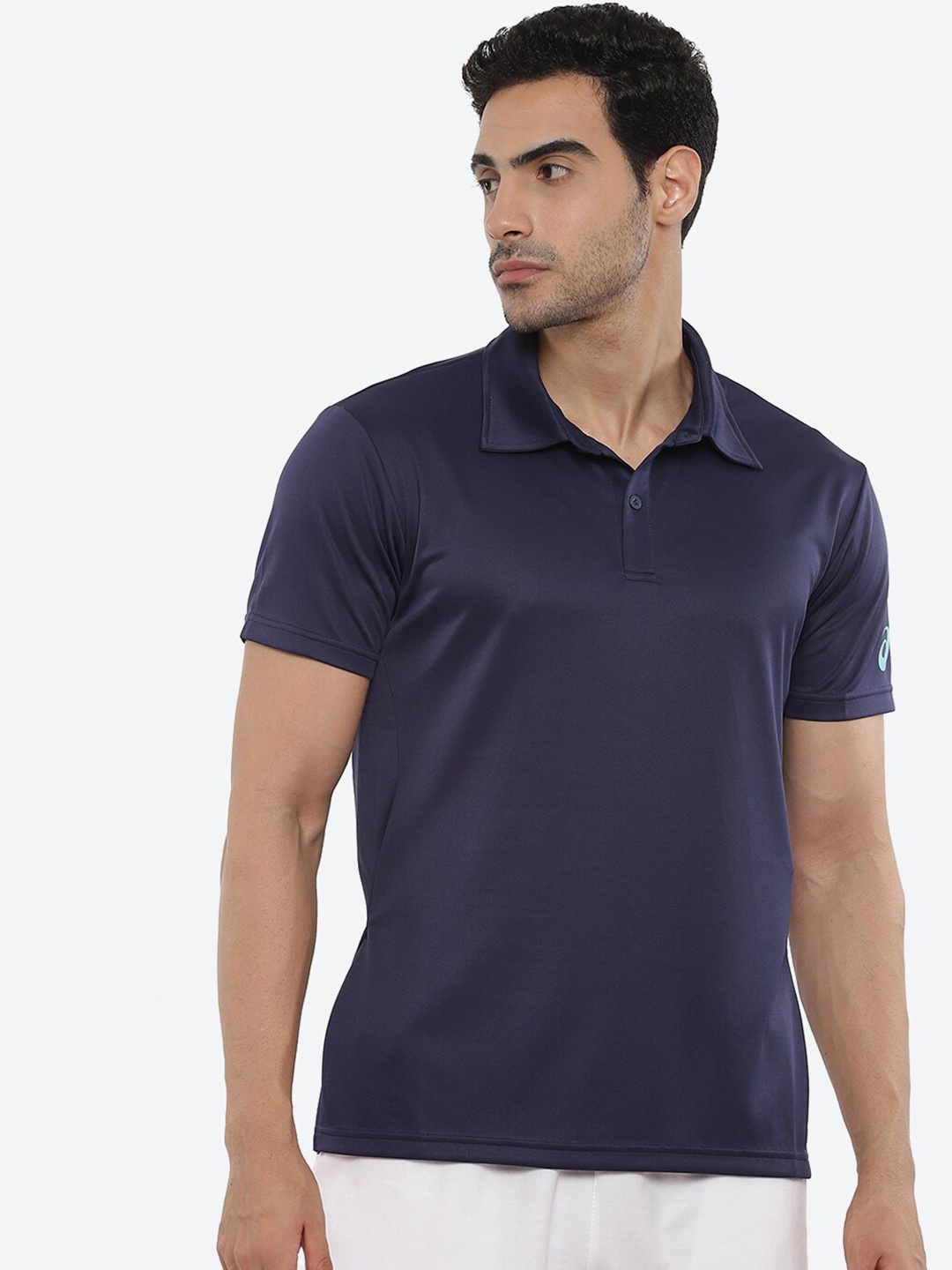 ASICS Men M Ca Polo Collar T-shirt, Blue