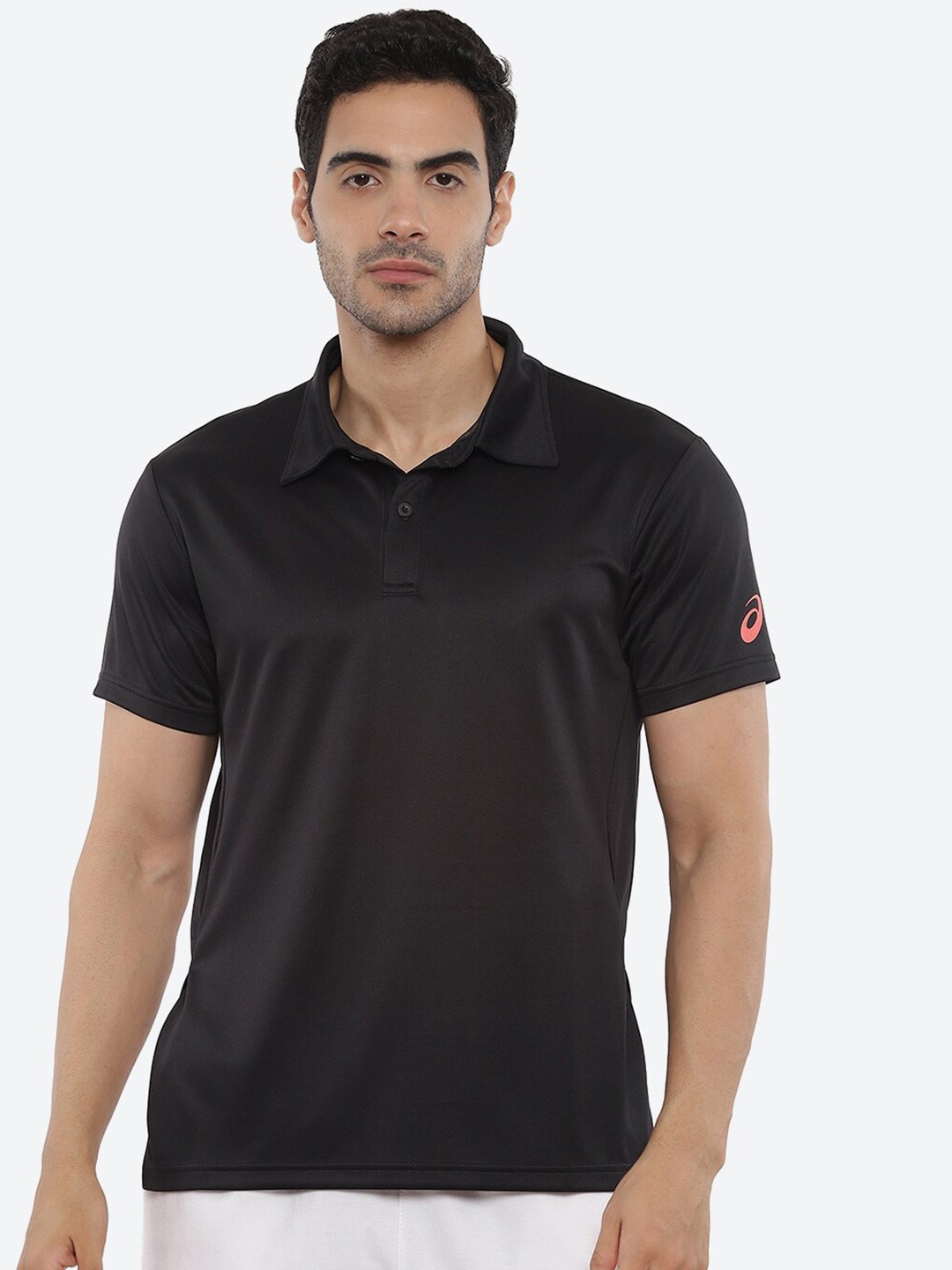 

ASICS Men M Ca Polo Collar T-shirt, Black