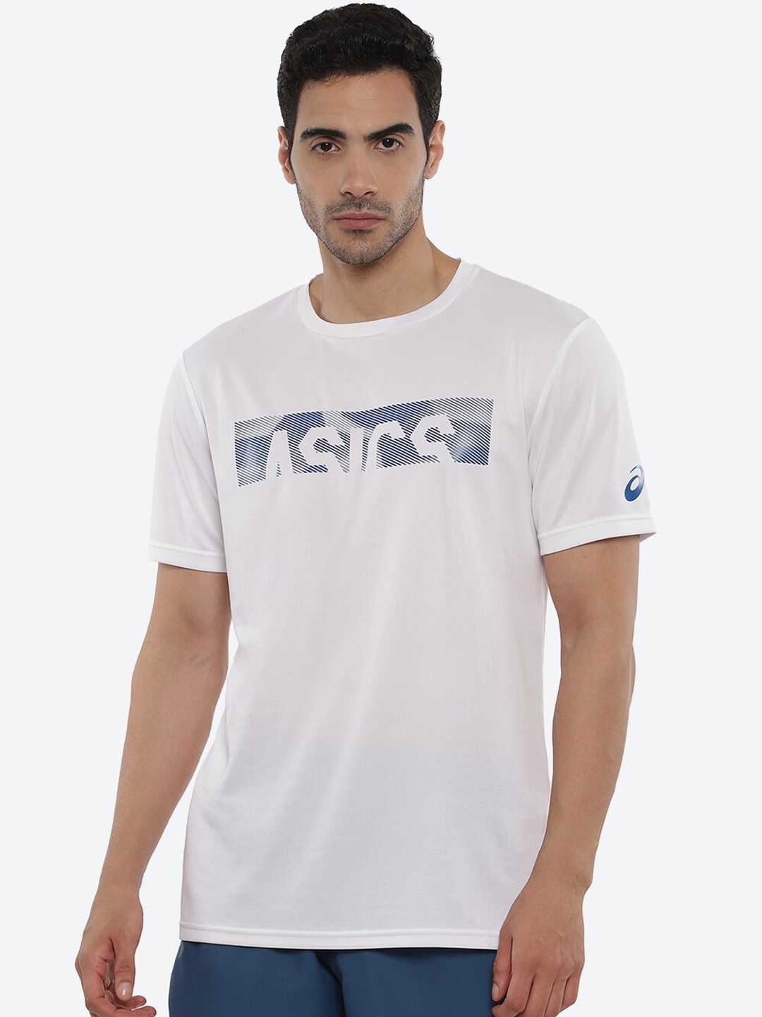 

ASICS Men M CA SS Typography Printed T-shirt, White
