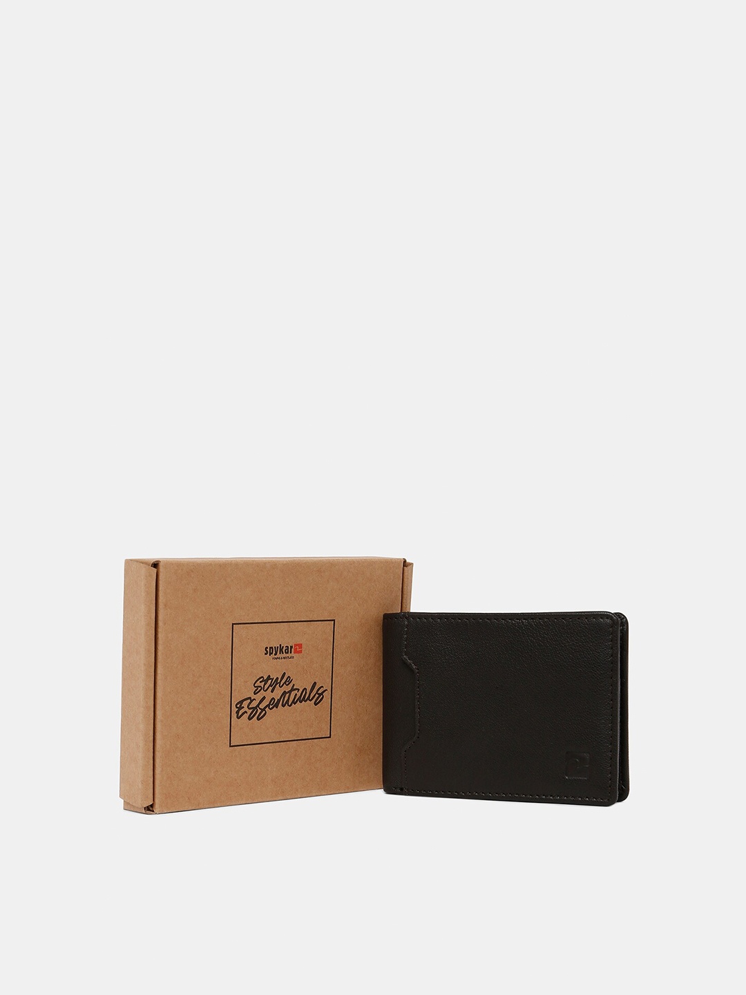 

SPYKAR Men Brown Leather Two Fold Wallet