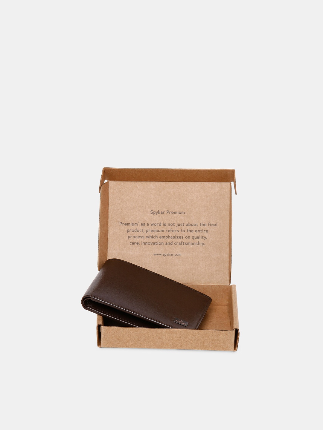 

SPYKAR Men Brown Leather Two Fold Wallet