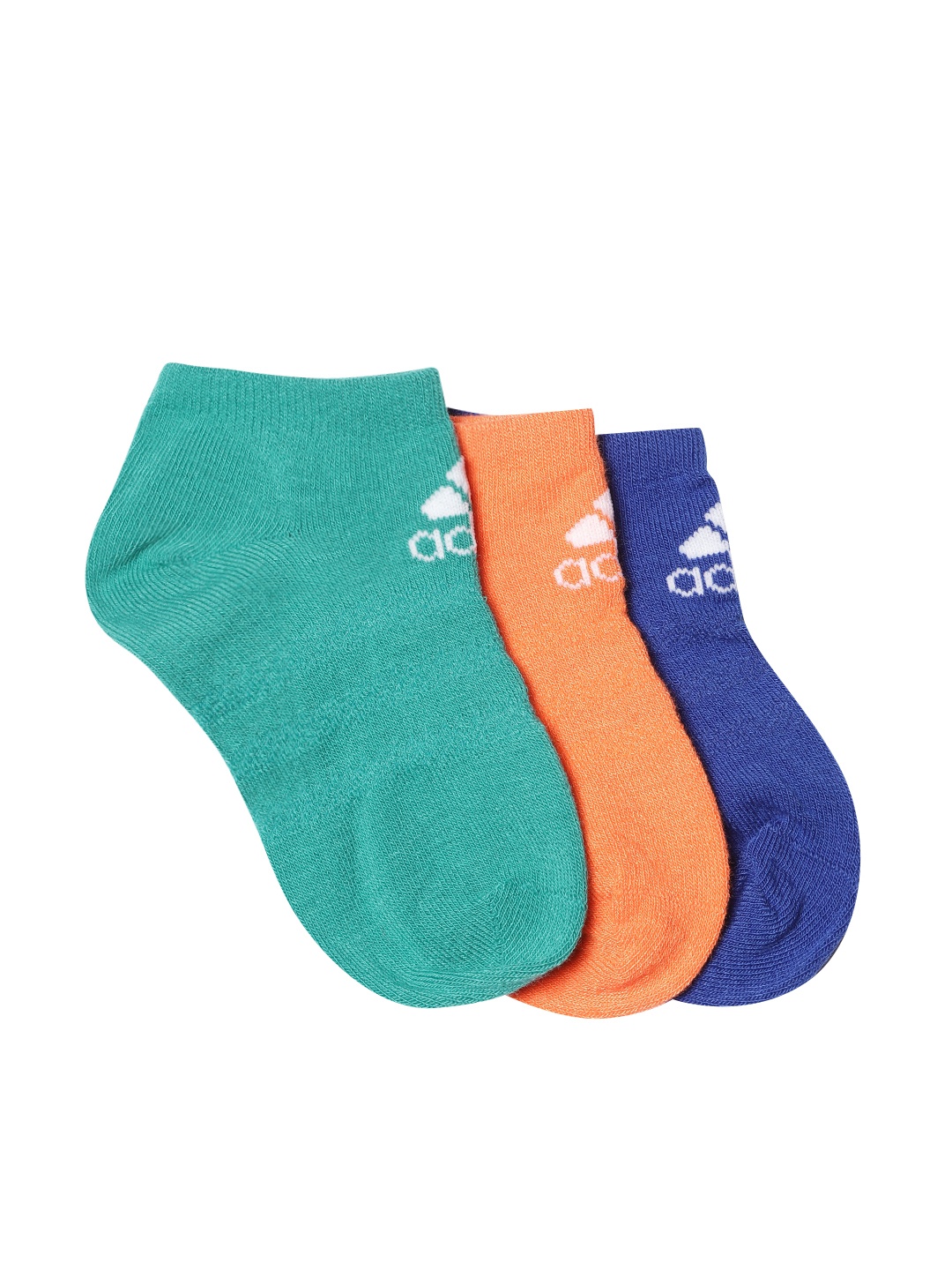 

ADIDAS Kids Pack of 3 Ankle Length Socks, Blue