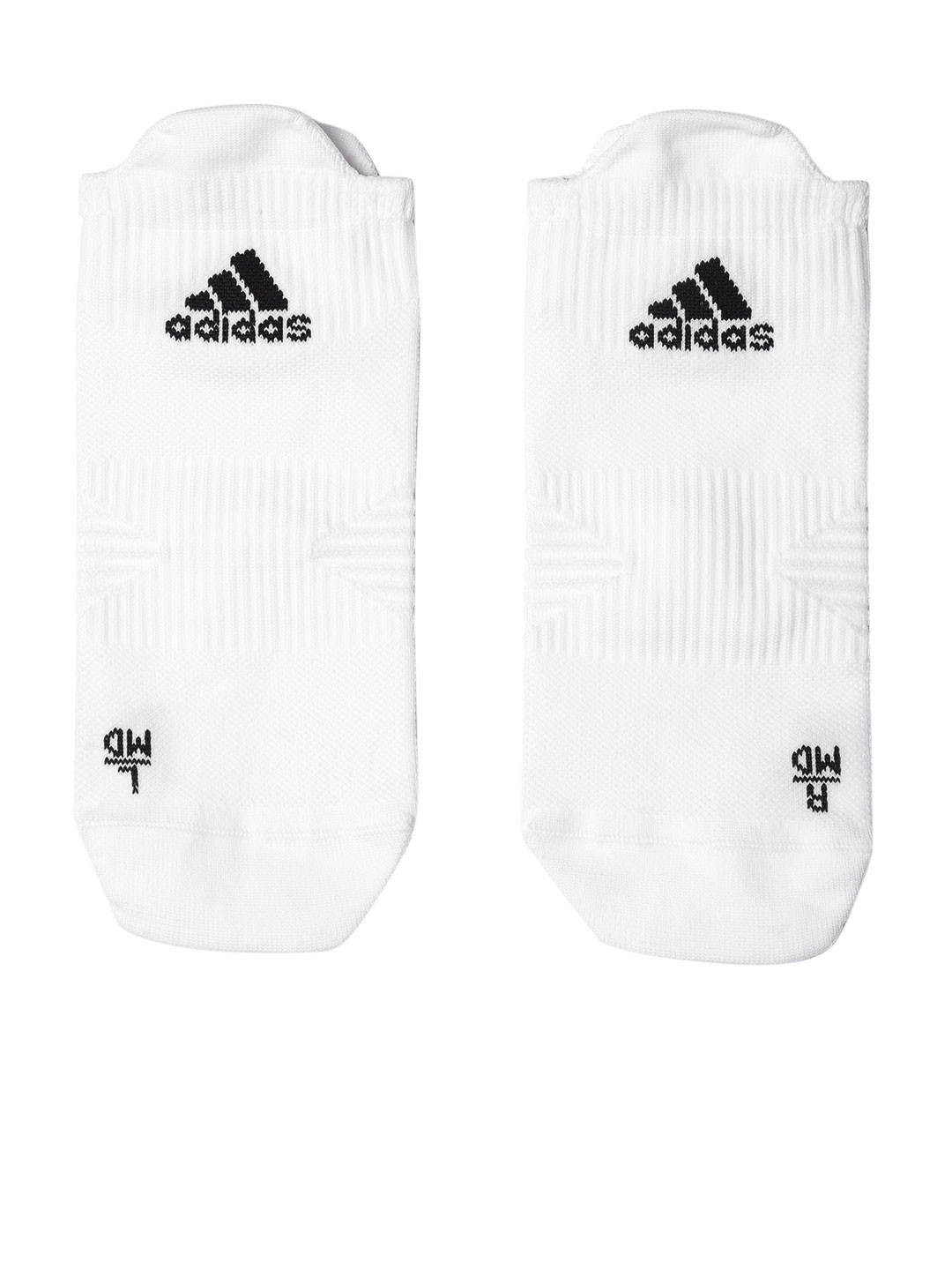 

ADIDAS Unisex White & Black Patterned Ankle Length Socks