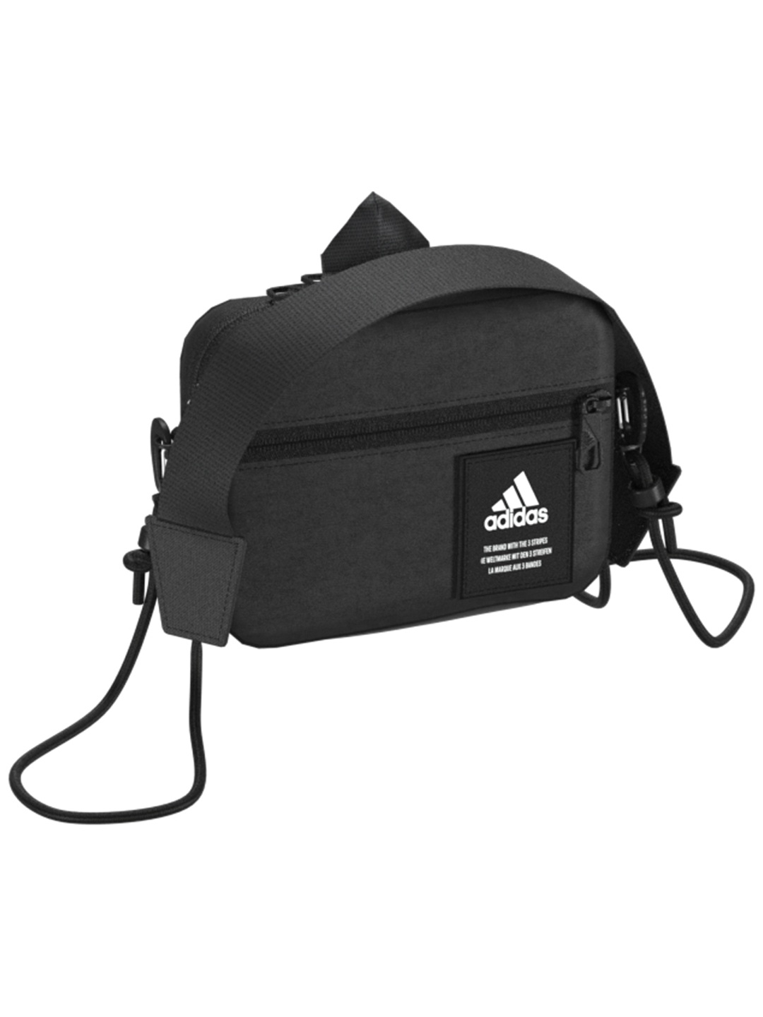 

ADIDAS Black Brand Logo Printed 4ATHLTS ORG Sling Bag
