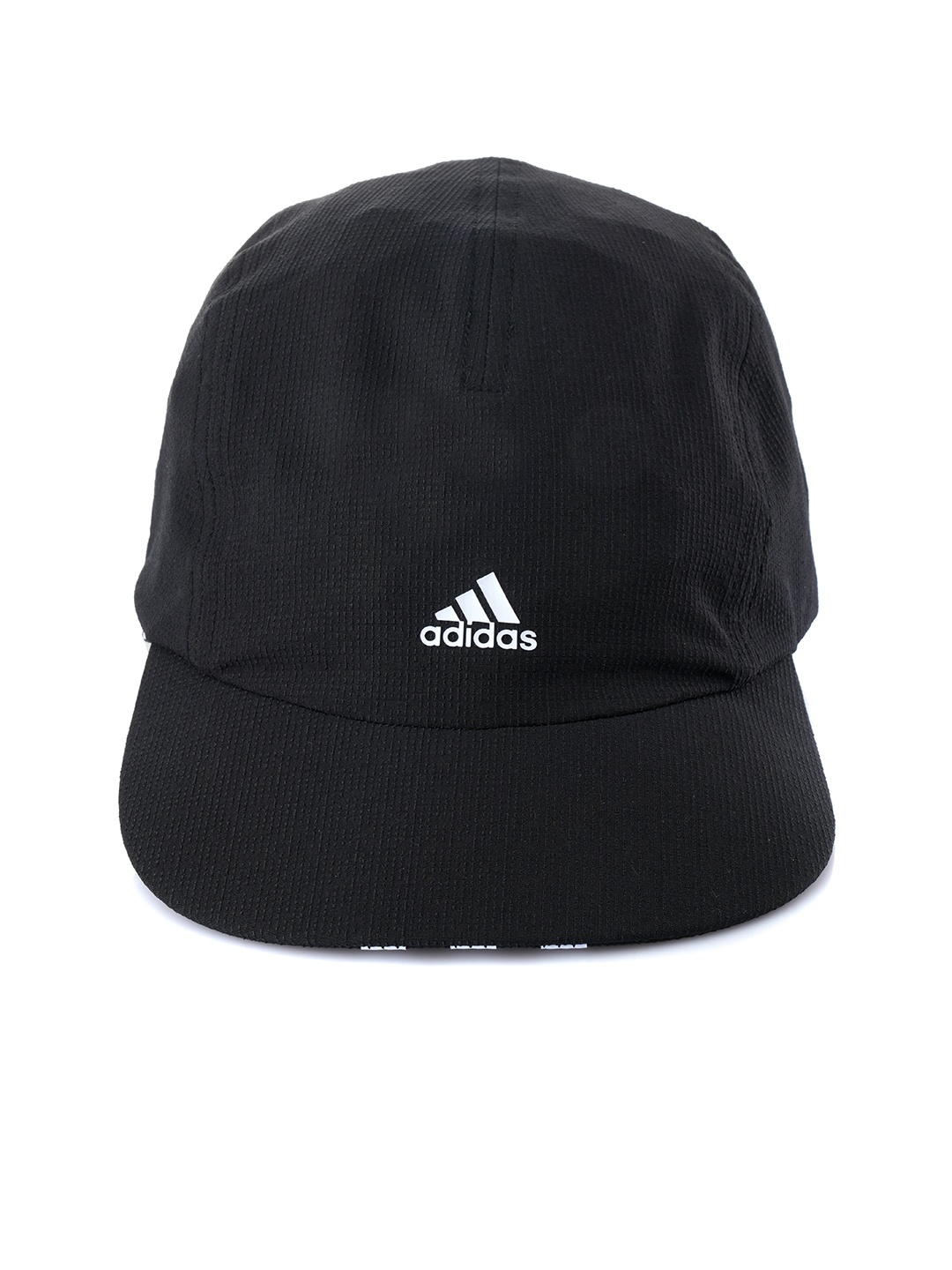 

ADIDAS Kids Black Brand Logo Printed HEAT.RDY 4P CAP H.R. Visor Cap
