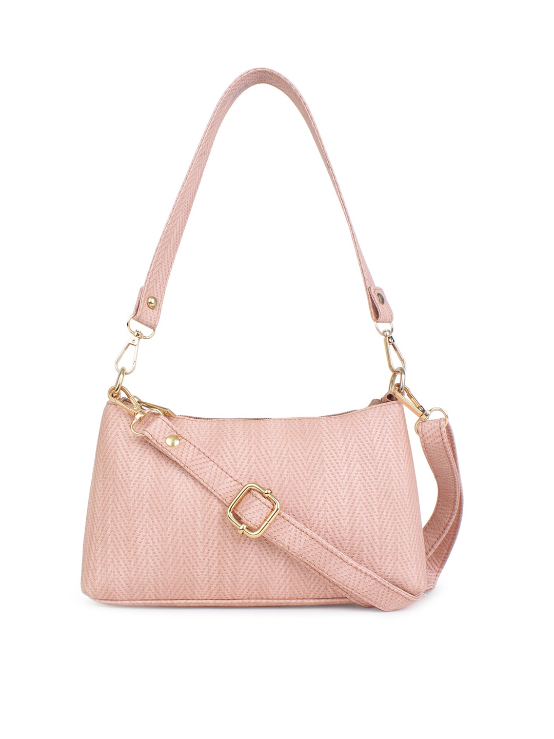 

LEGAL BRIBE Pink Textured Structured Handheld Bag