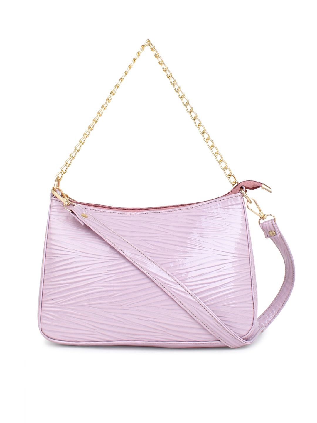 LEGAL BRIBE Lavender PU Structured Handheld Bag