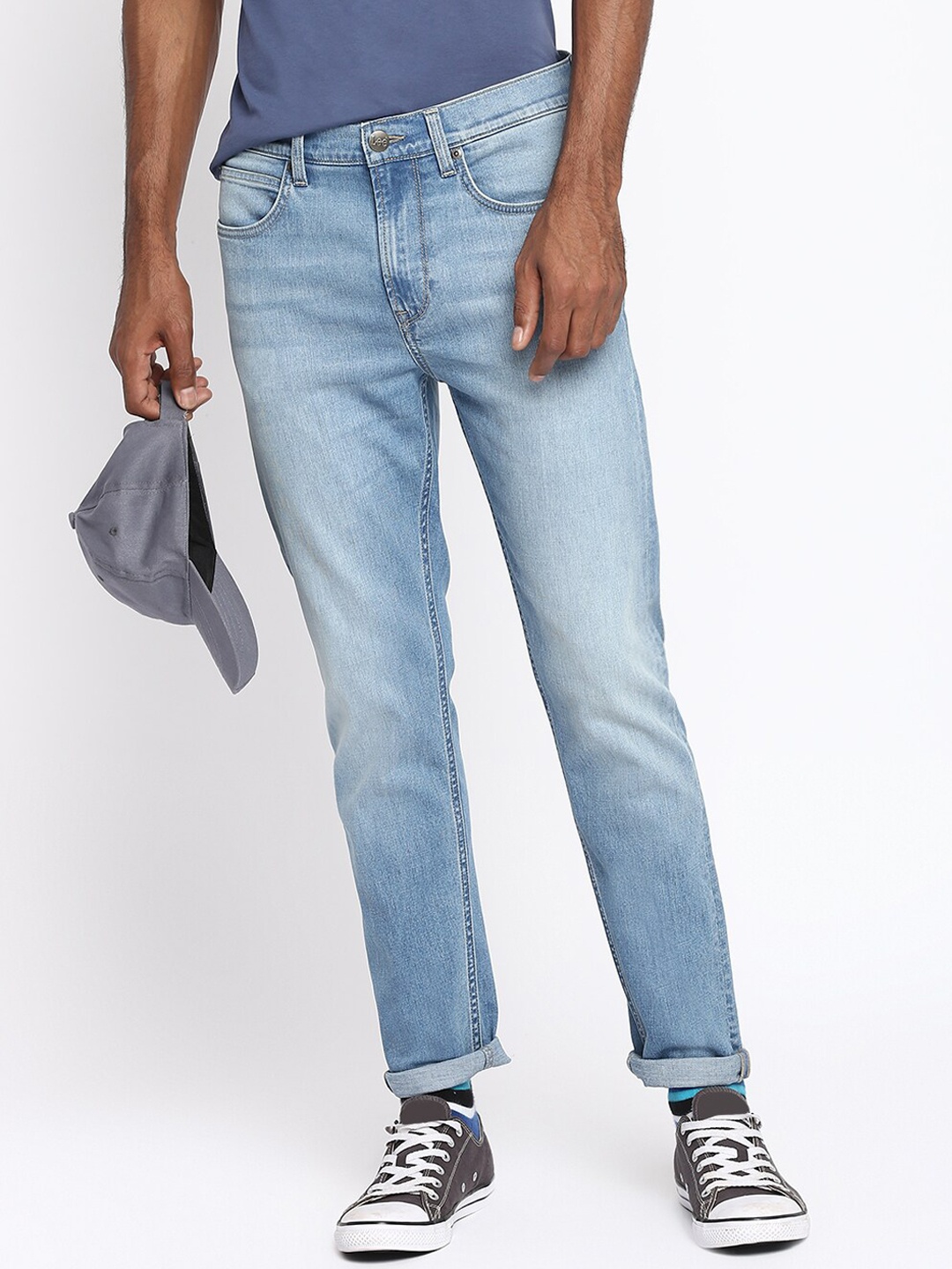 

Lee Men Light Blue Anton Heavy Fade Stretchable Jeans