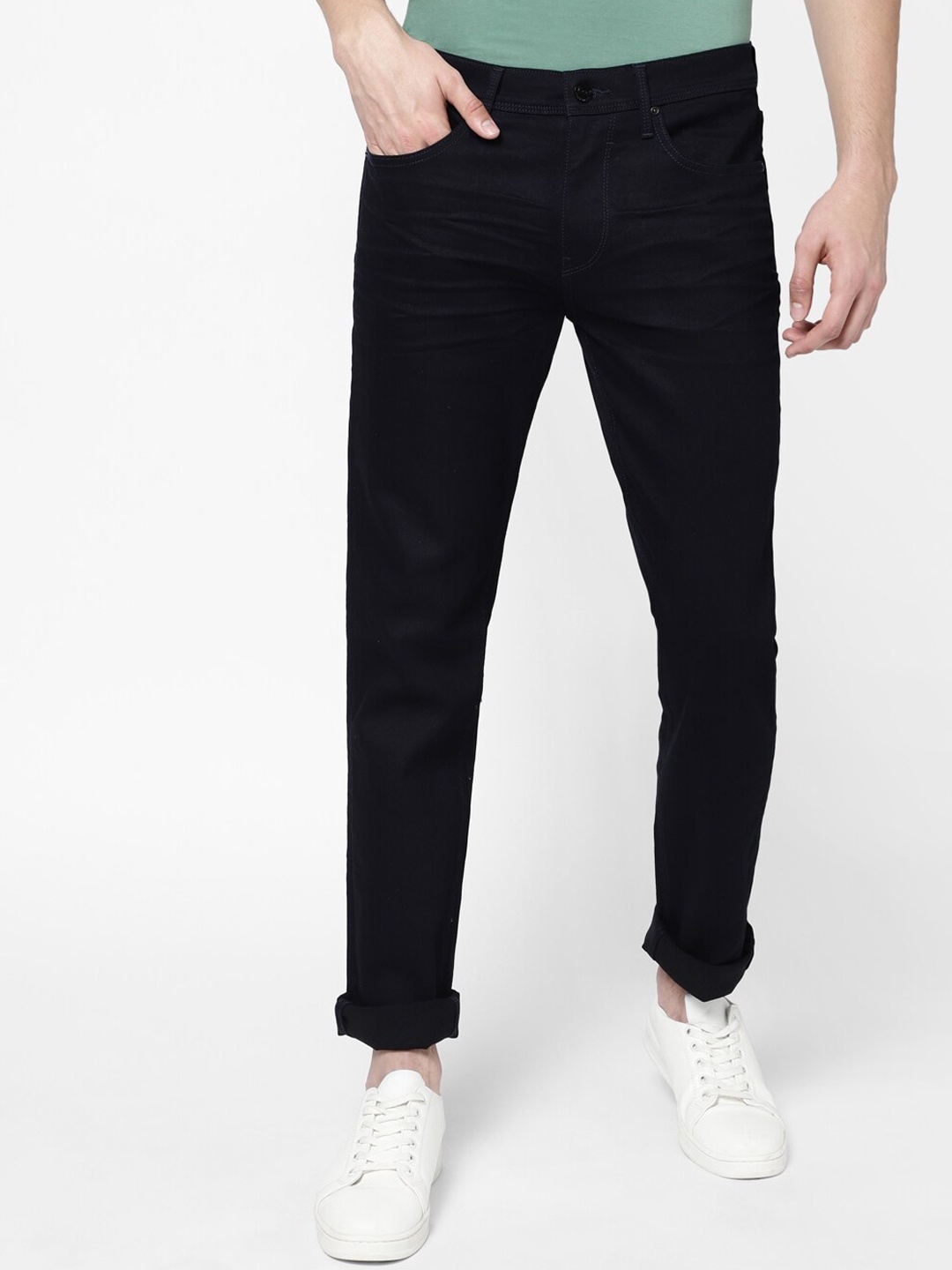 

Lee Men Black Slim Fit Stretchable Jeans