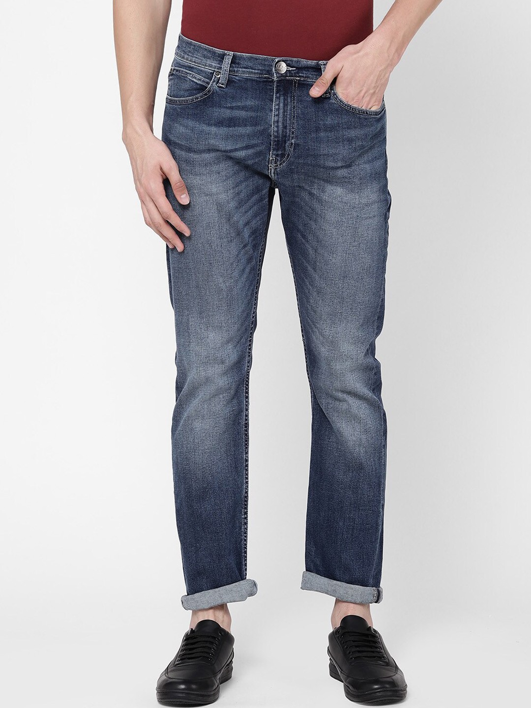 

Lee Men Blue Rodeo Heavy Fade Stretchable Jeans