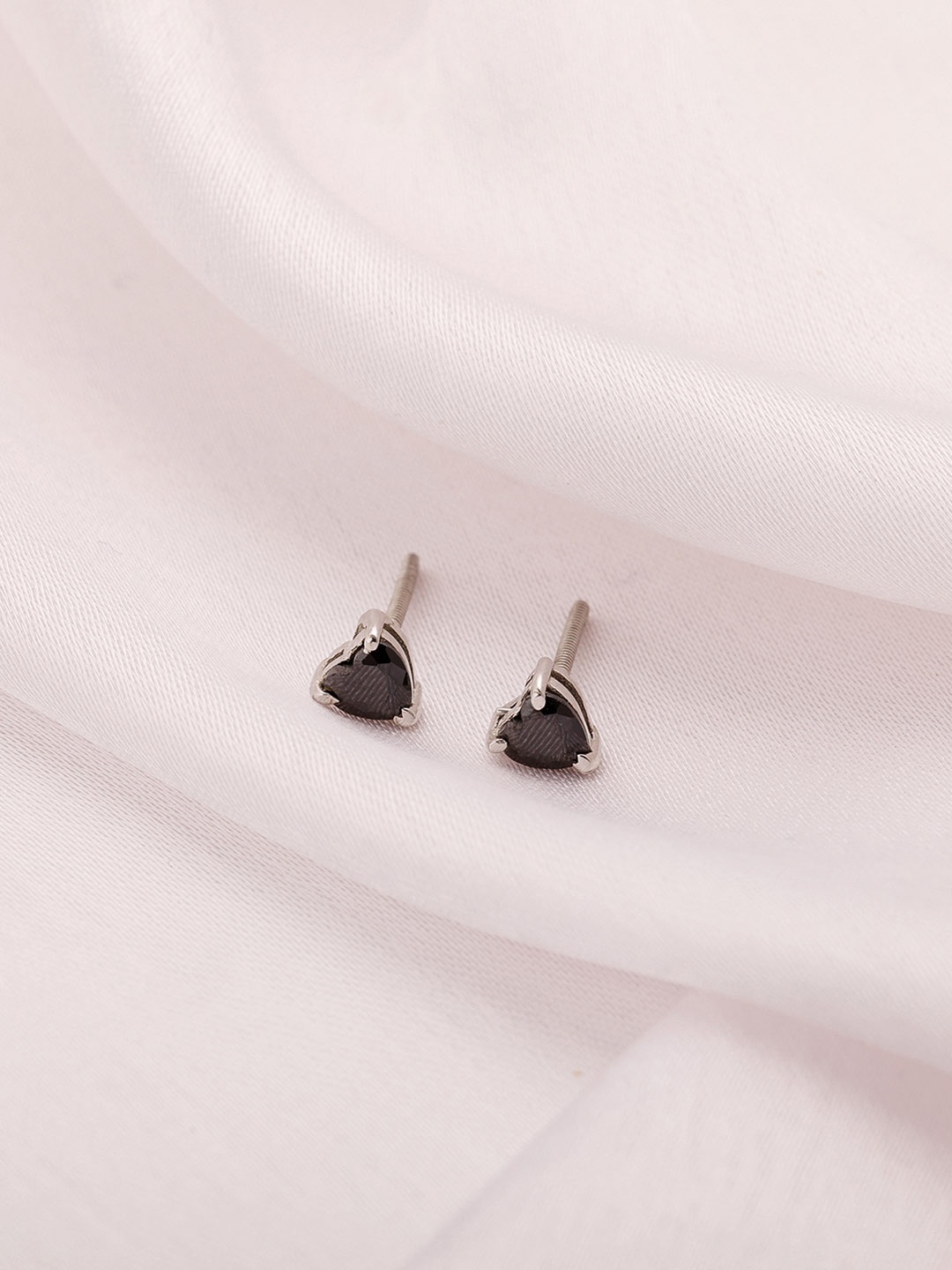 

GIVA Silver-Toned Contemporary Love Stud Earrings