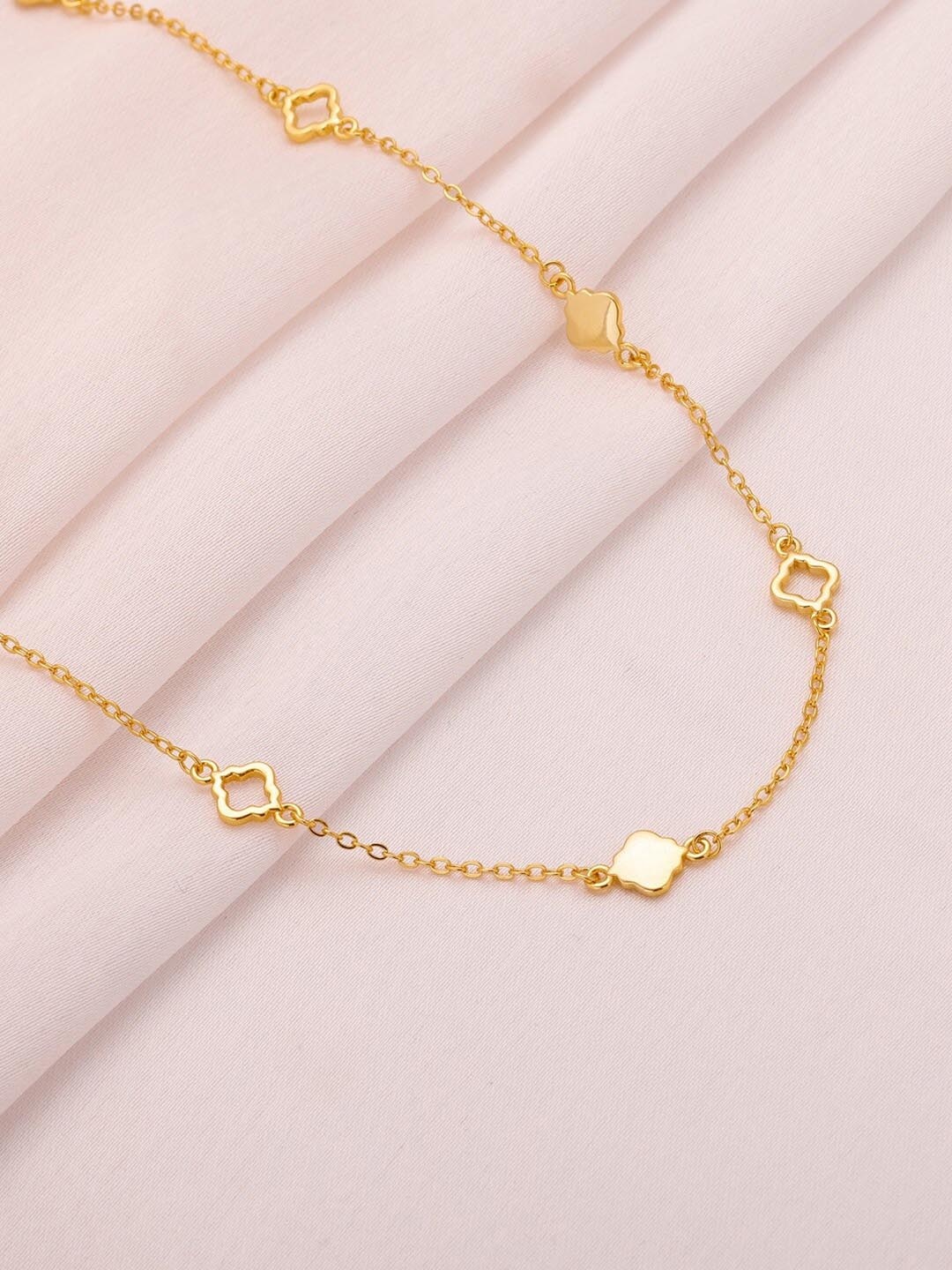 

GIVA Gold-Toned Sterling Silver Rhodium-Plated Necklace