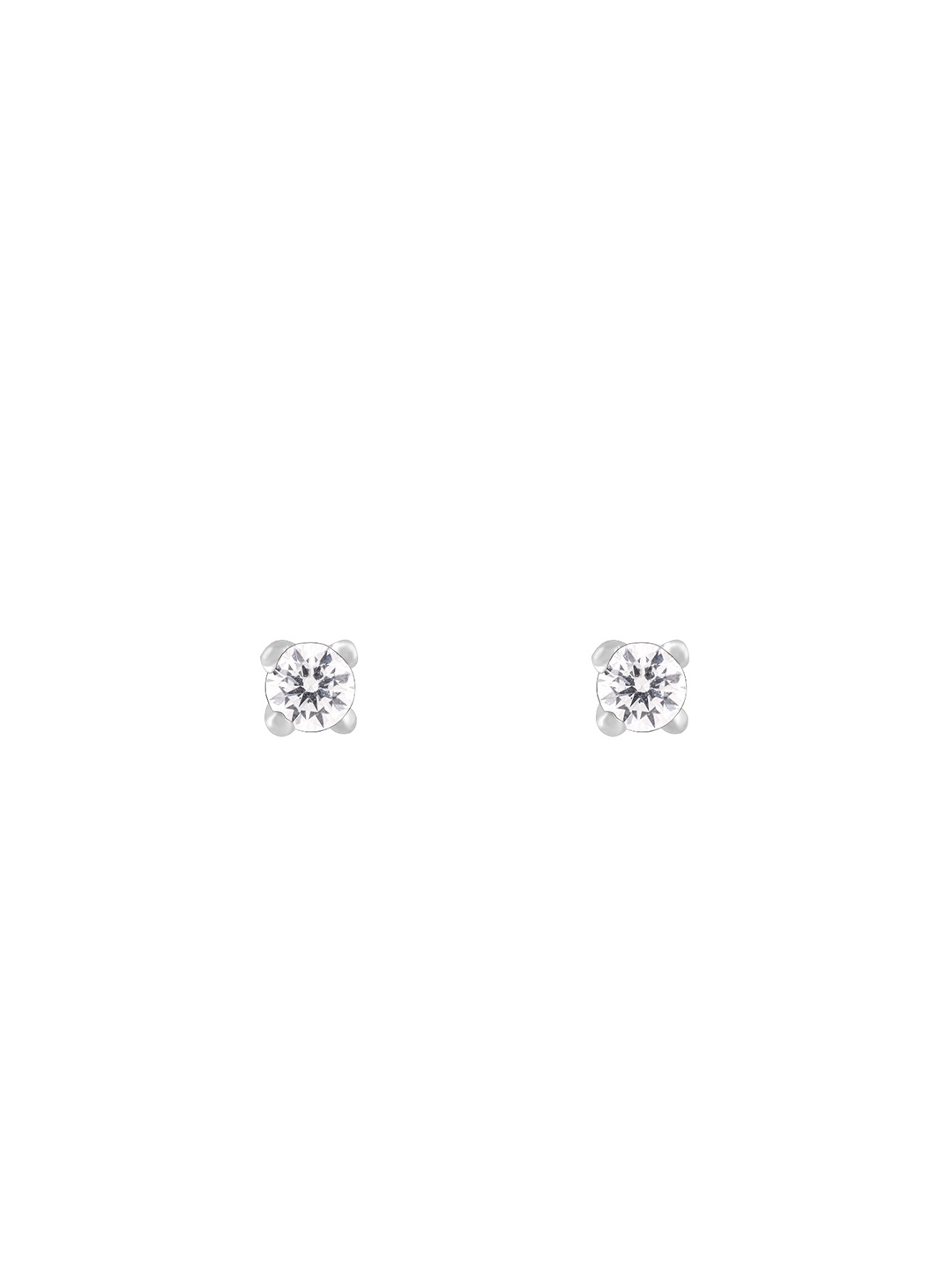 

GIVA Silver-Toned Contemporary 925 Sterling Silver Studs Earrings