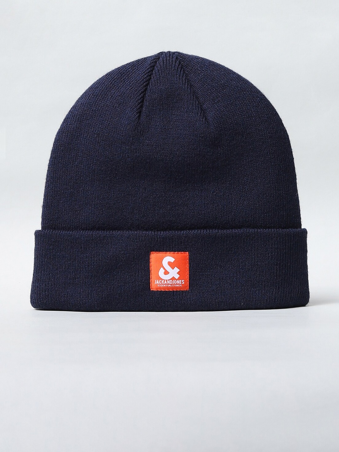 

Jack & Jones Men Navy Blue Wool Casual Beanie
