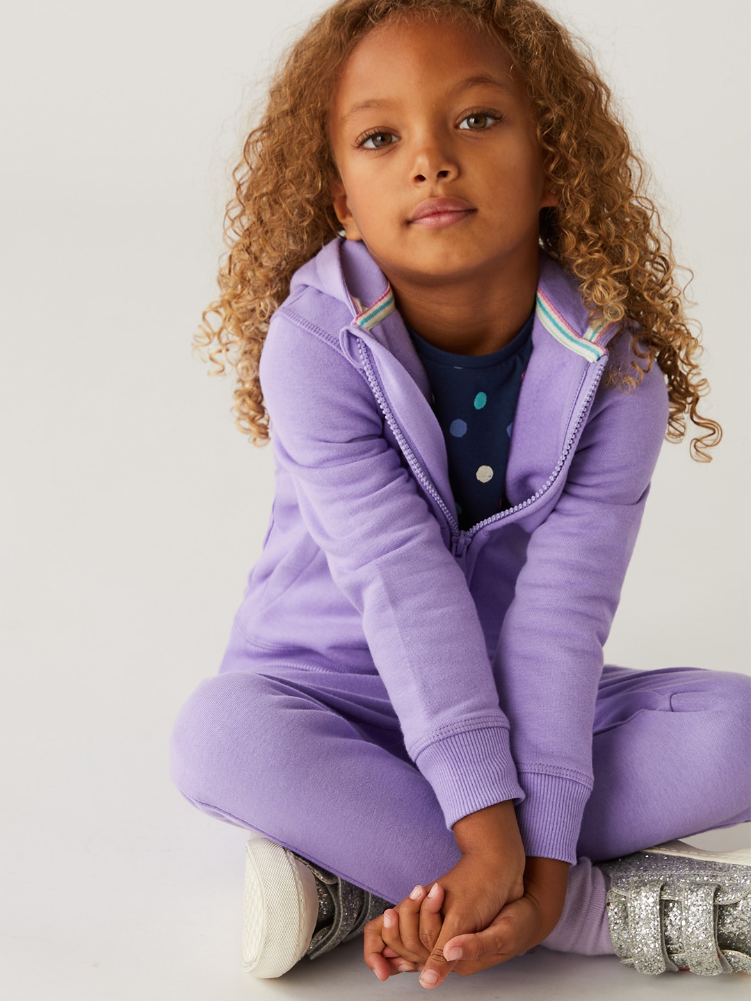 

Marks & Spencer Girls Purple Hooded Sweatshirt