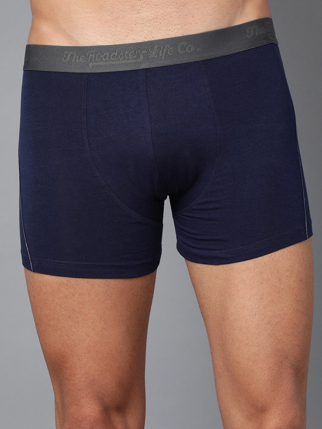 

Roadster Men Navy Blue Solid Cotton Trunk RDSTTRNK-1PP-6SD