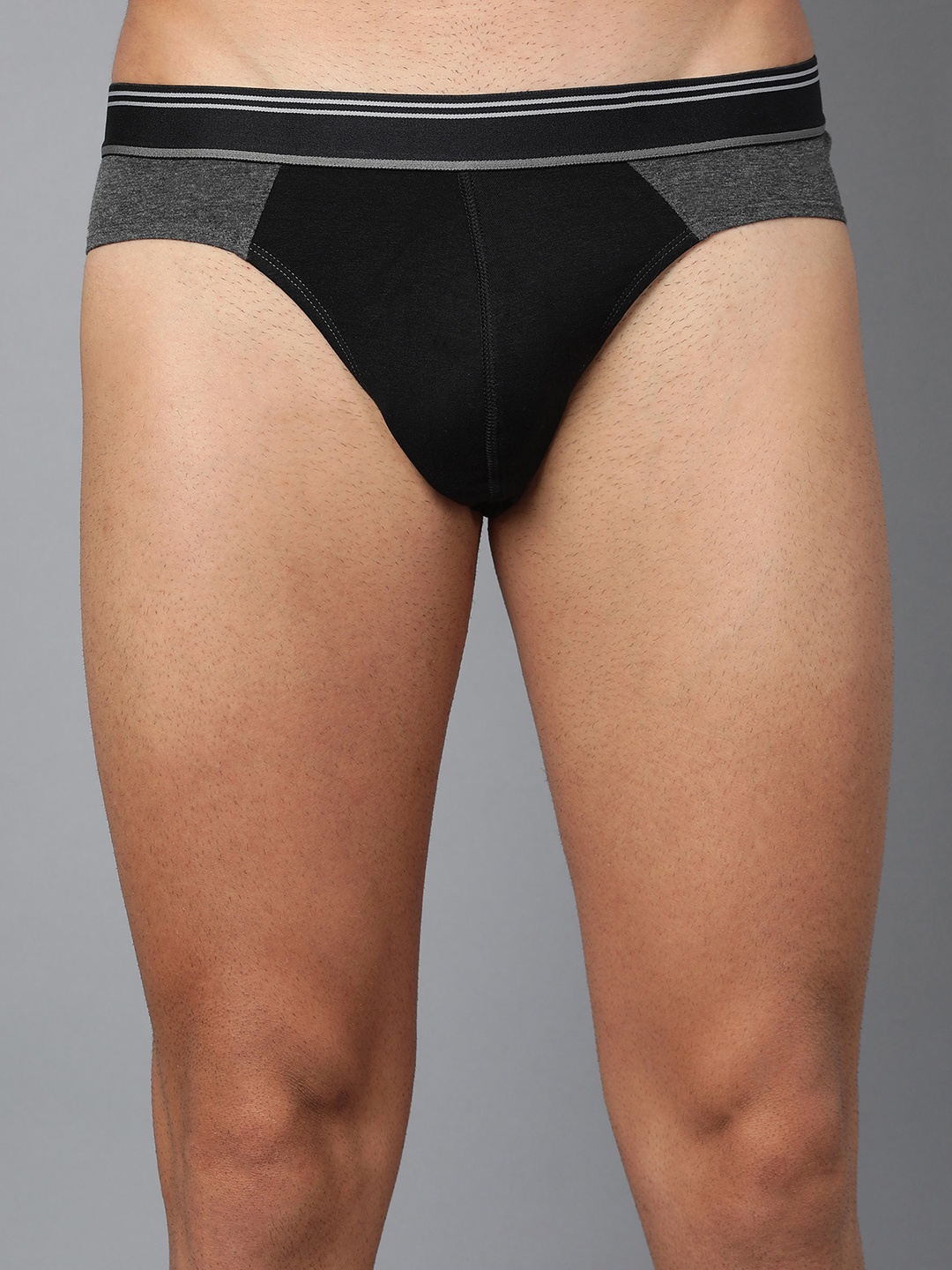 

Roadster Men Charcoal Grey Solid Basic Briefs