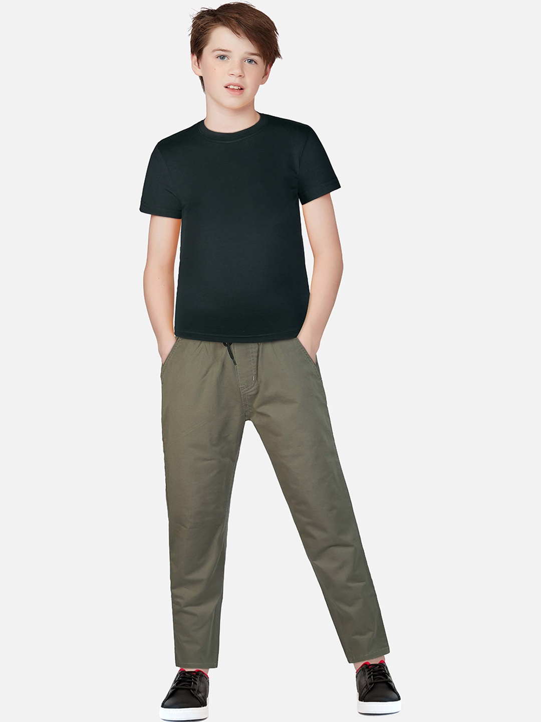

Palm Tree Boys Olive Green Joggers Trousers